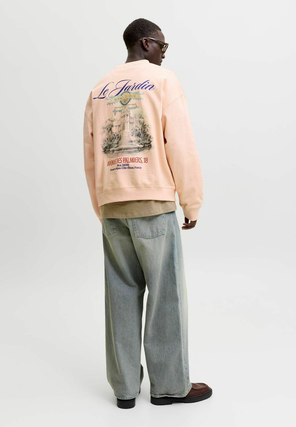 Sweatshirt - peach melba