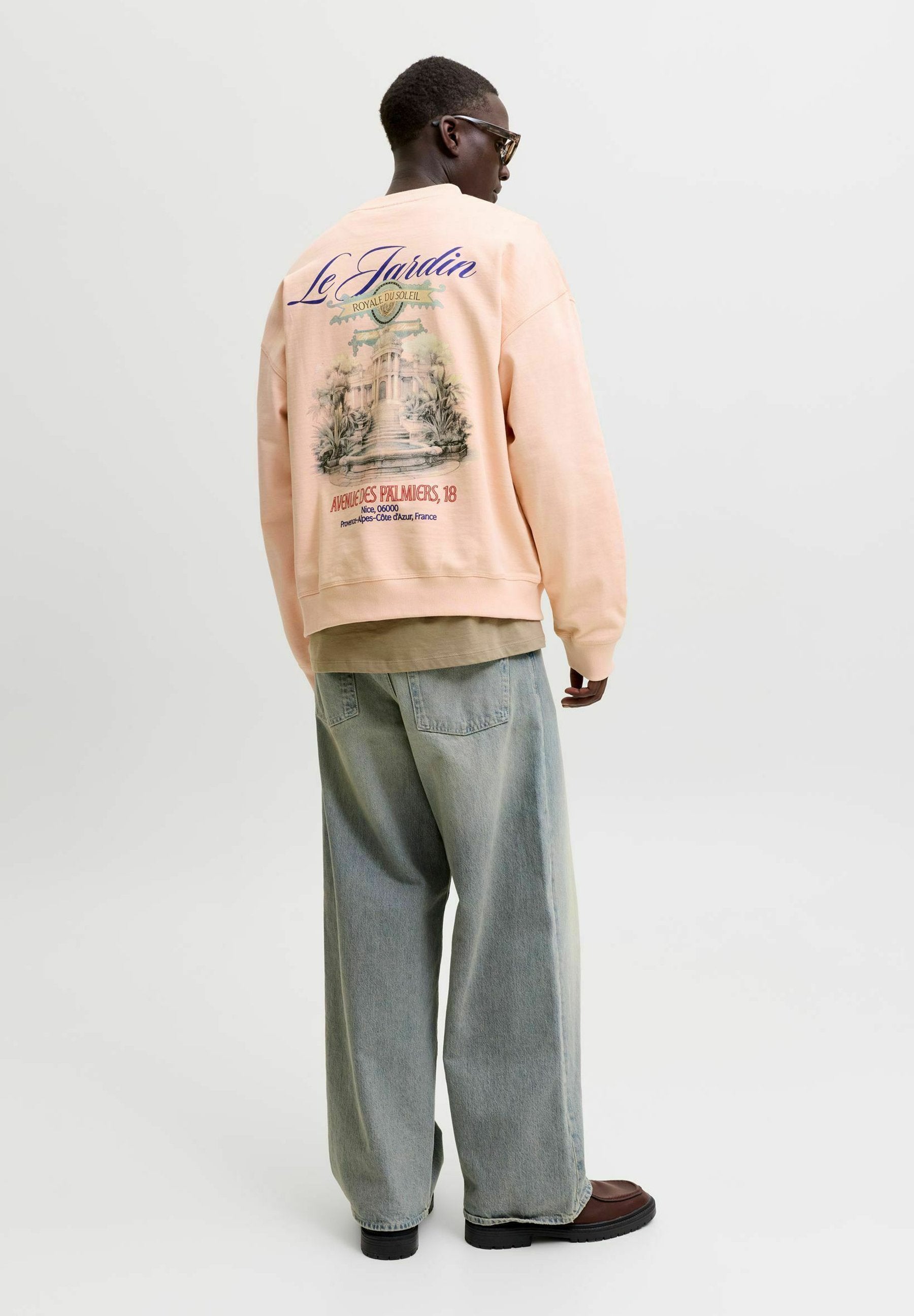 Sweatshirt - peach melba