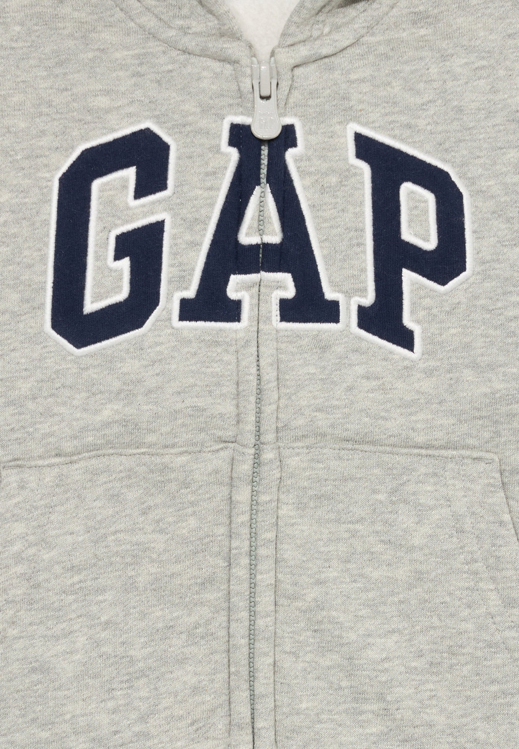 BABYGAP RELAXED LOGO ZIP HOODIE - Zip-up sweatshirt - light grey