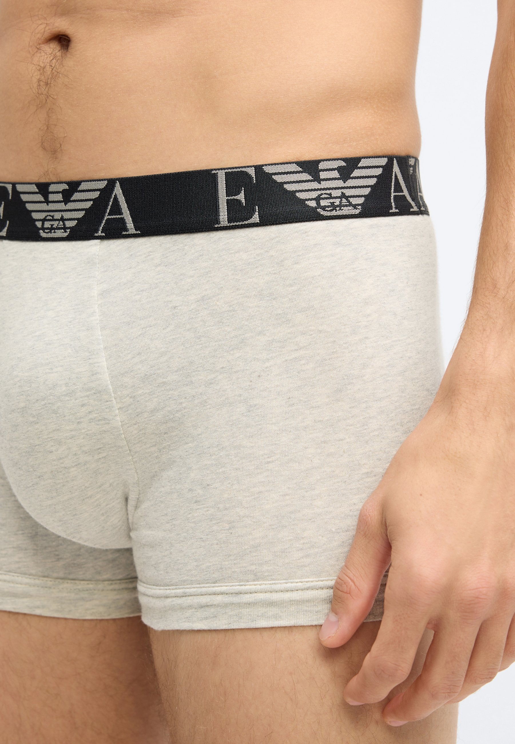 BOLD MONOGRAM TRUNK 3 PACK - Trunks - black/light melange grey/white