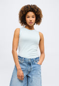 GINGHAM - Top - light blue