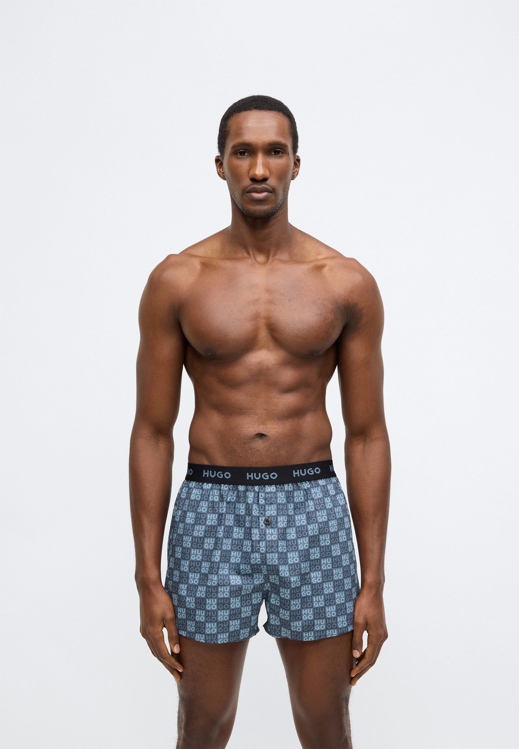 TRIPLET 3 PACK - Boxer shorts - black/light blue