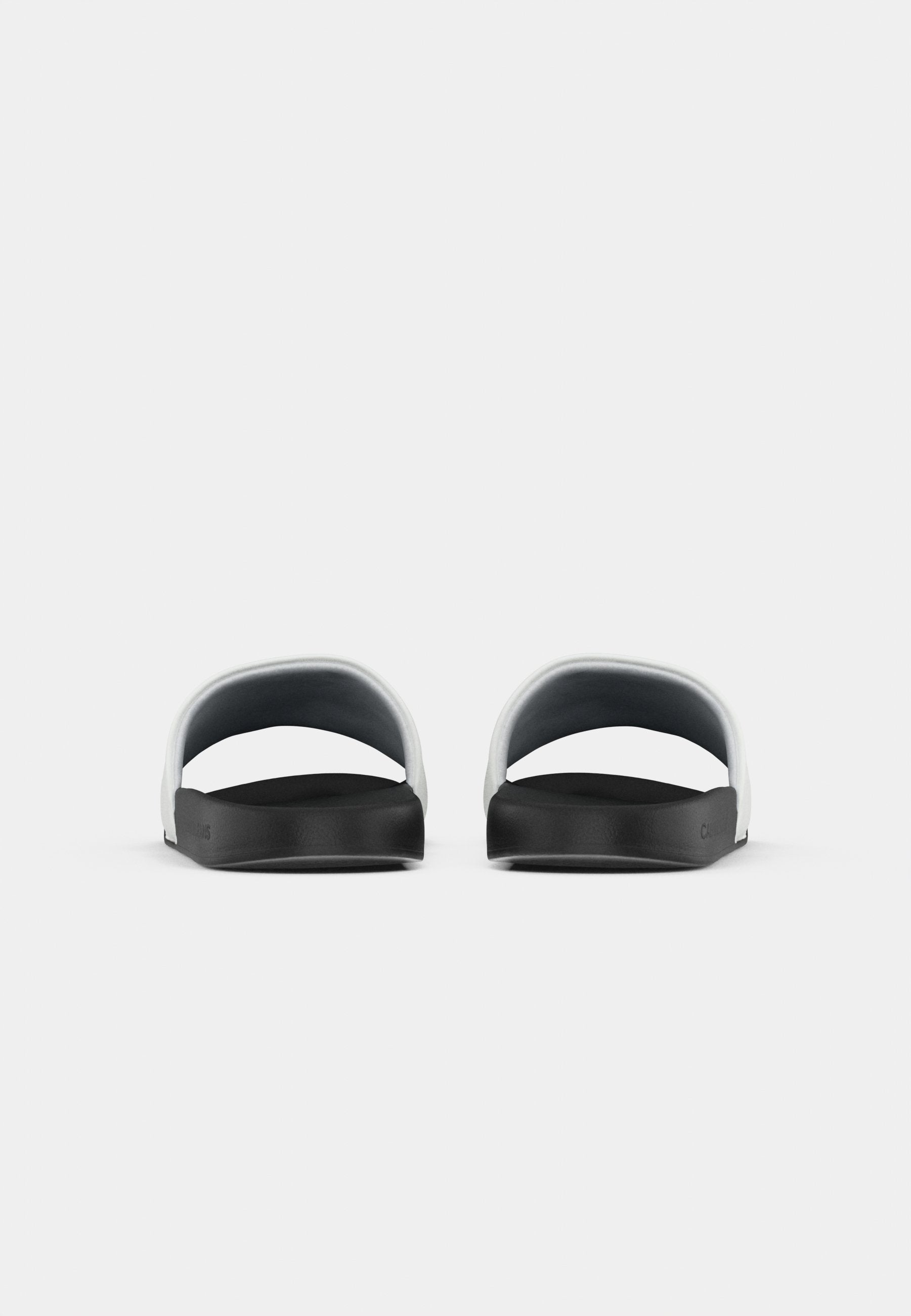 SLIDE MONO - Mules - bright white/black
