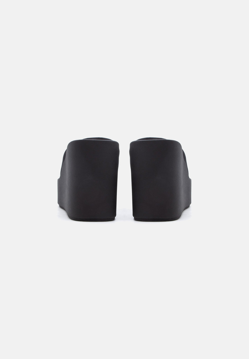 Heeled mules - triple black