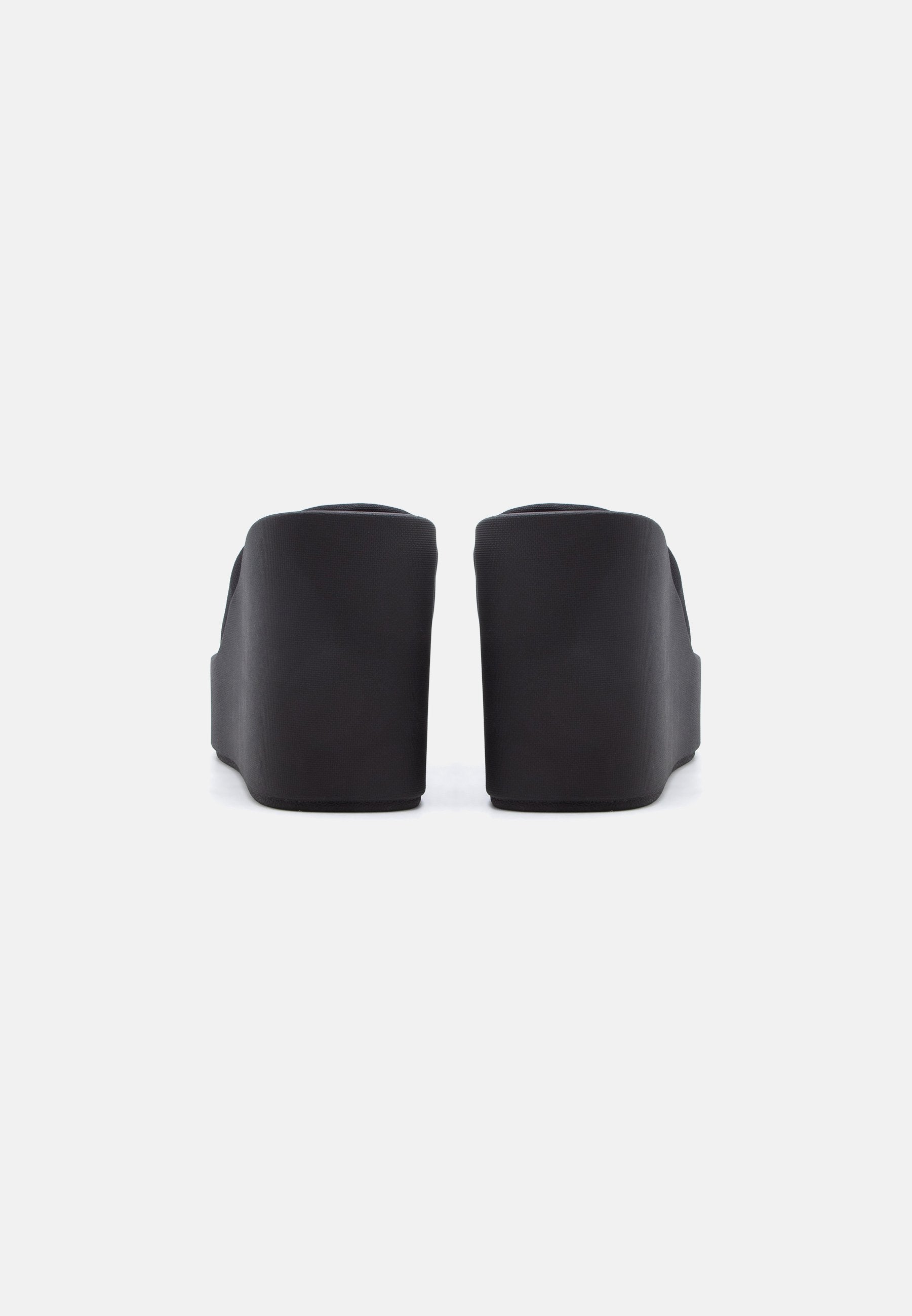 Heeled mules - triple black