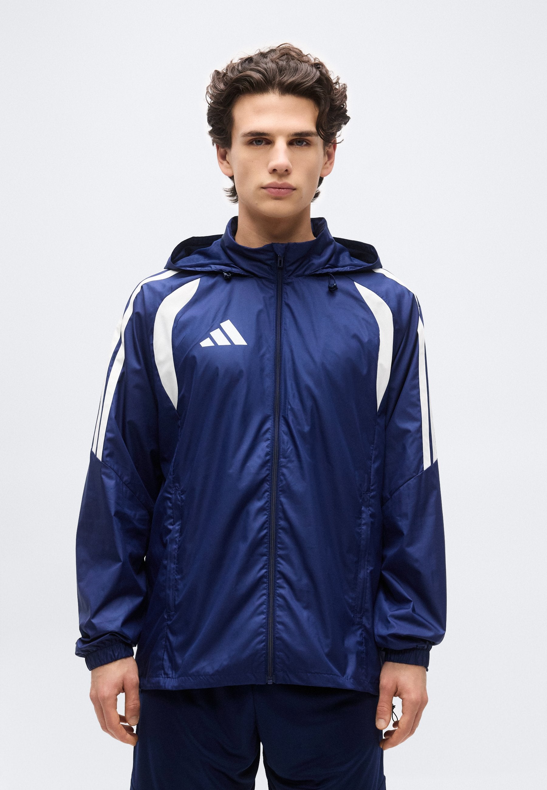 LIGUE TIRO26 - Coupe-vent - bleu marine 2/blanc