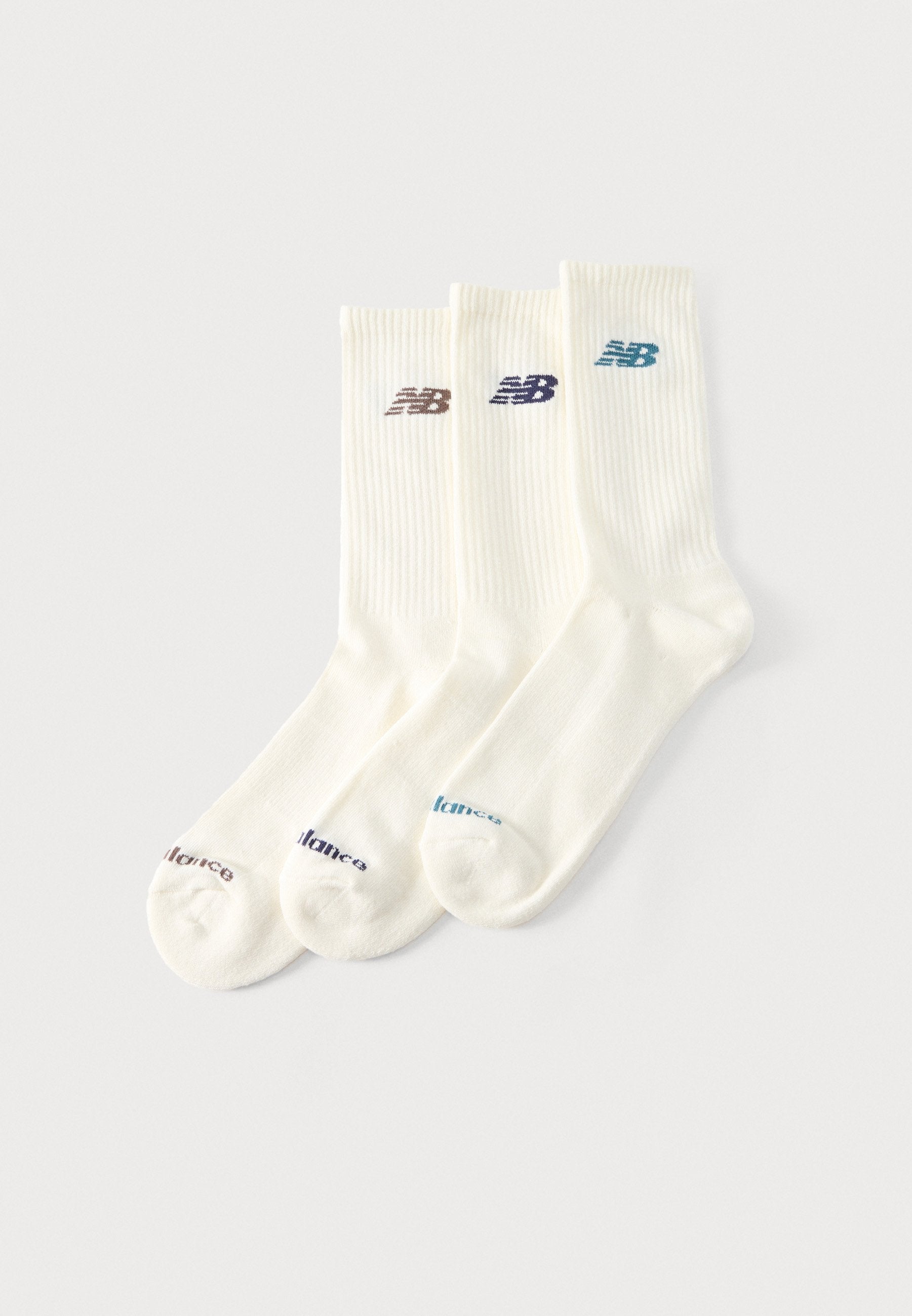 SEASONAL CREW UNISEX 3 PACK - Socks - off-white