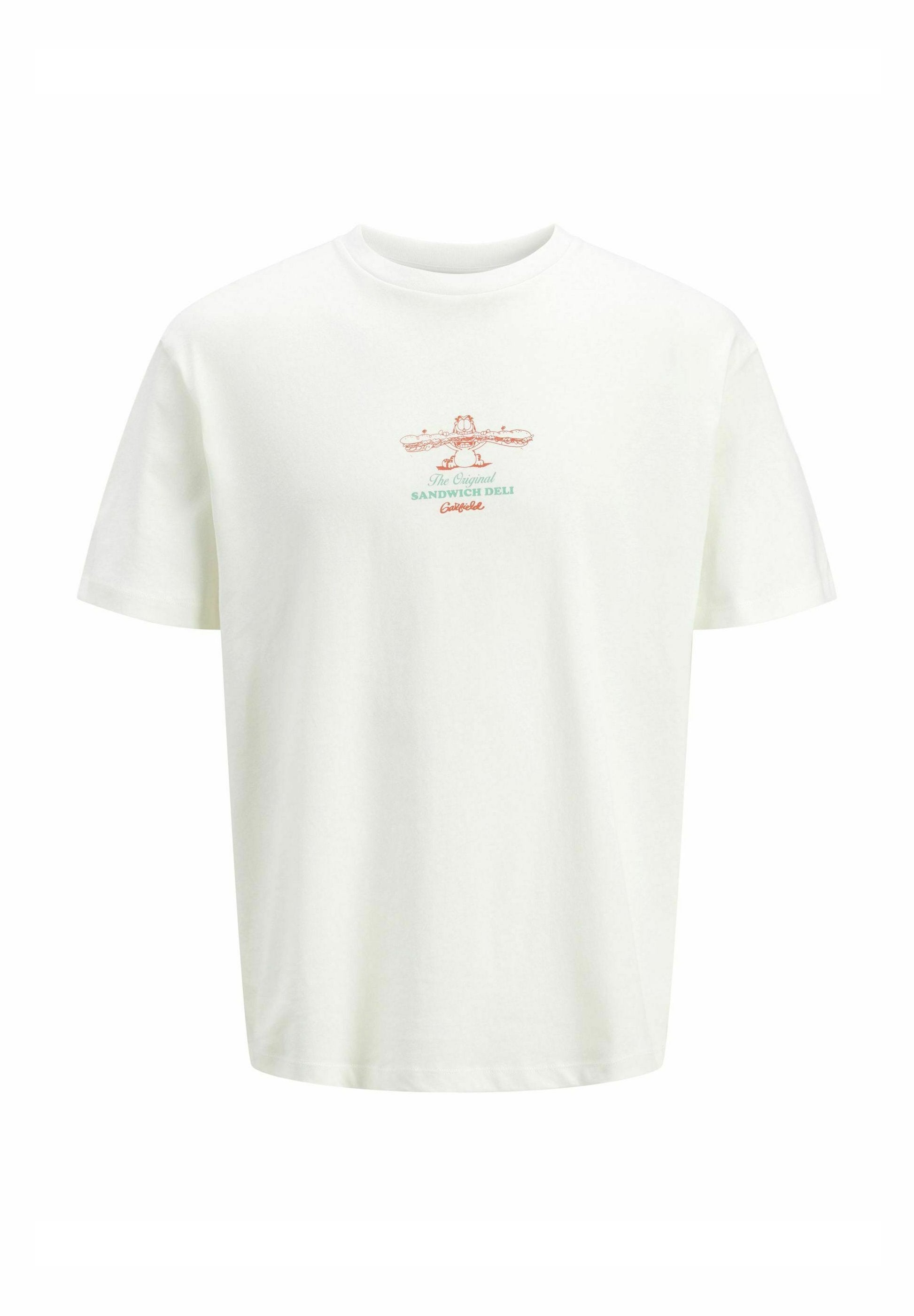RUNDHALSAUSSCHNITT  - Print T-shirt - white alyssum
