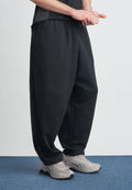 CLUB - Tracksuit bottoms - black/white