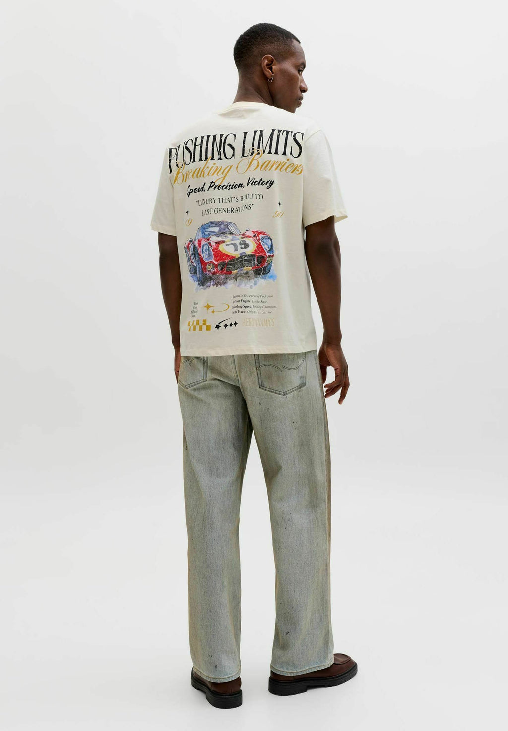 T- - Print T-shirt - antique white