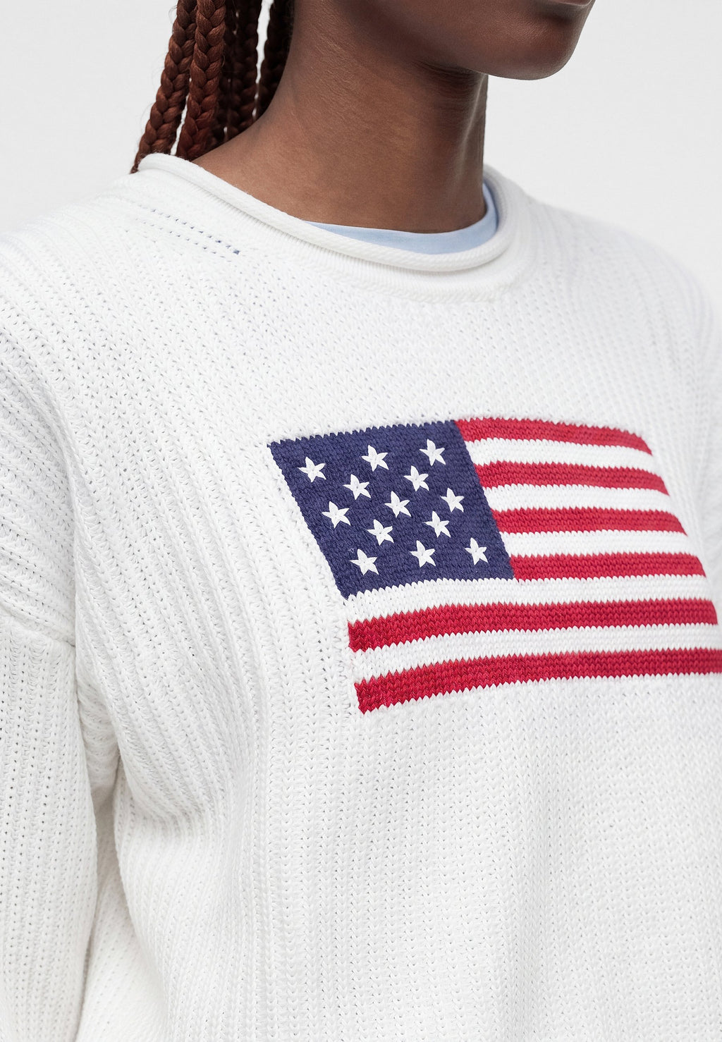 AMERICANA GRAPHIC CREW - Süveter - yeni ekru
