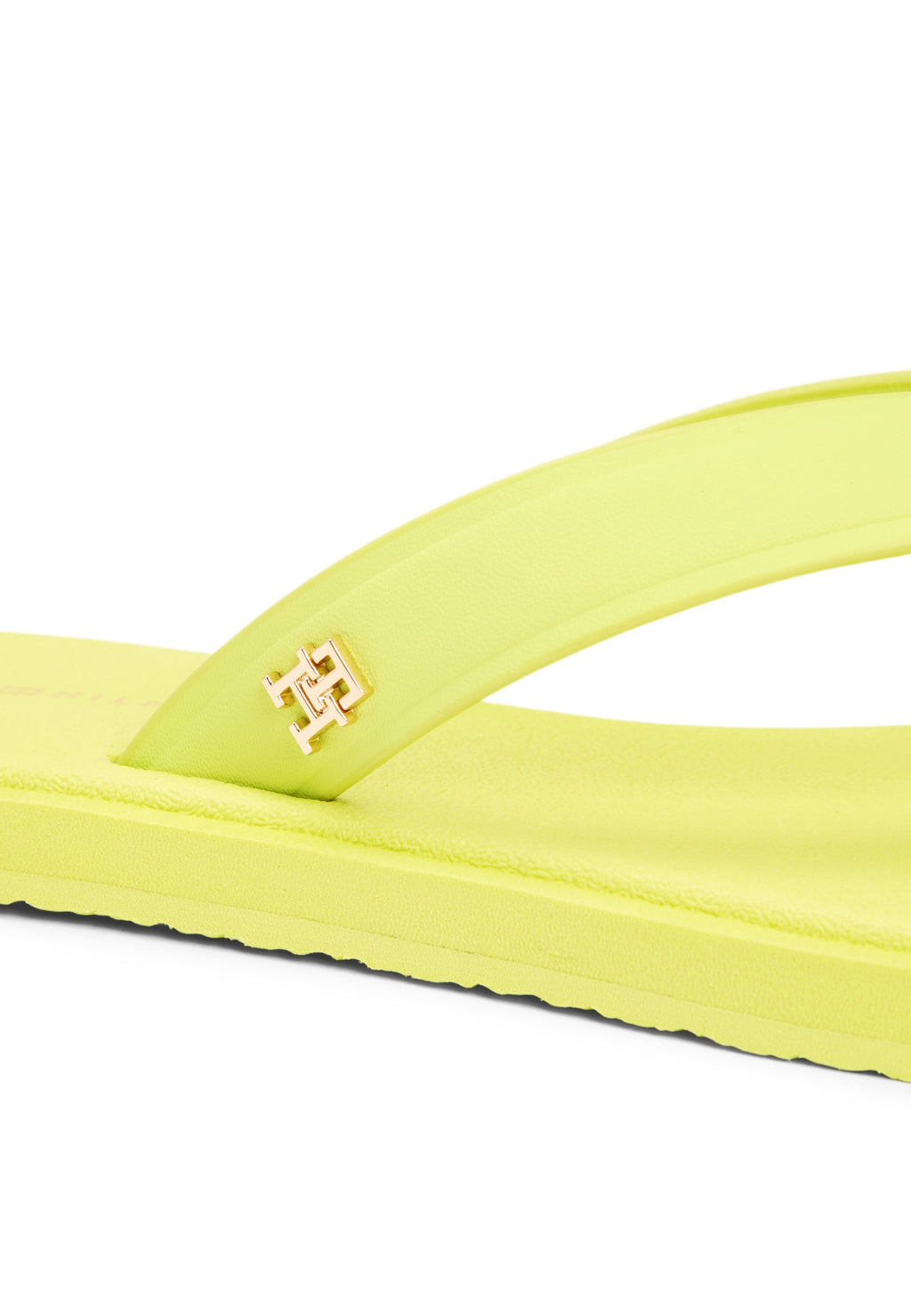 CHIC TH MONOGRAM FLIP-FLOPS - T-bar sandals - lime zing