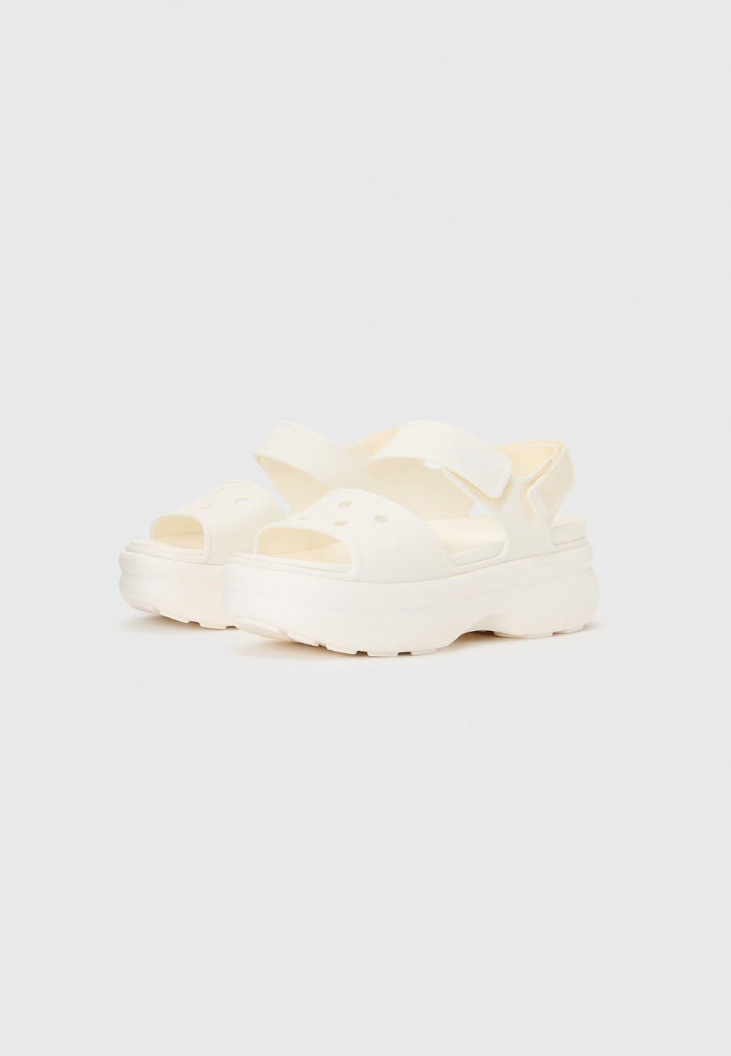SOHO Y STRAP - Platform sandals - chalk