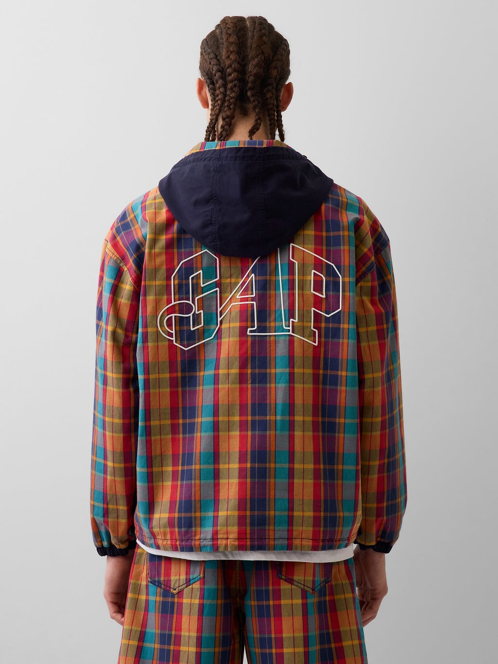 GAP AWAKE NY OVERSIZED REVERSIBLE CANVAS JACKET - Summer jacket - green multi