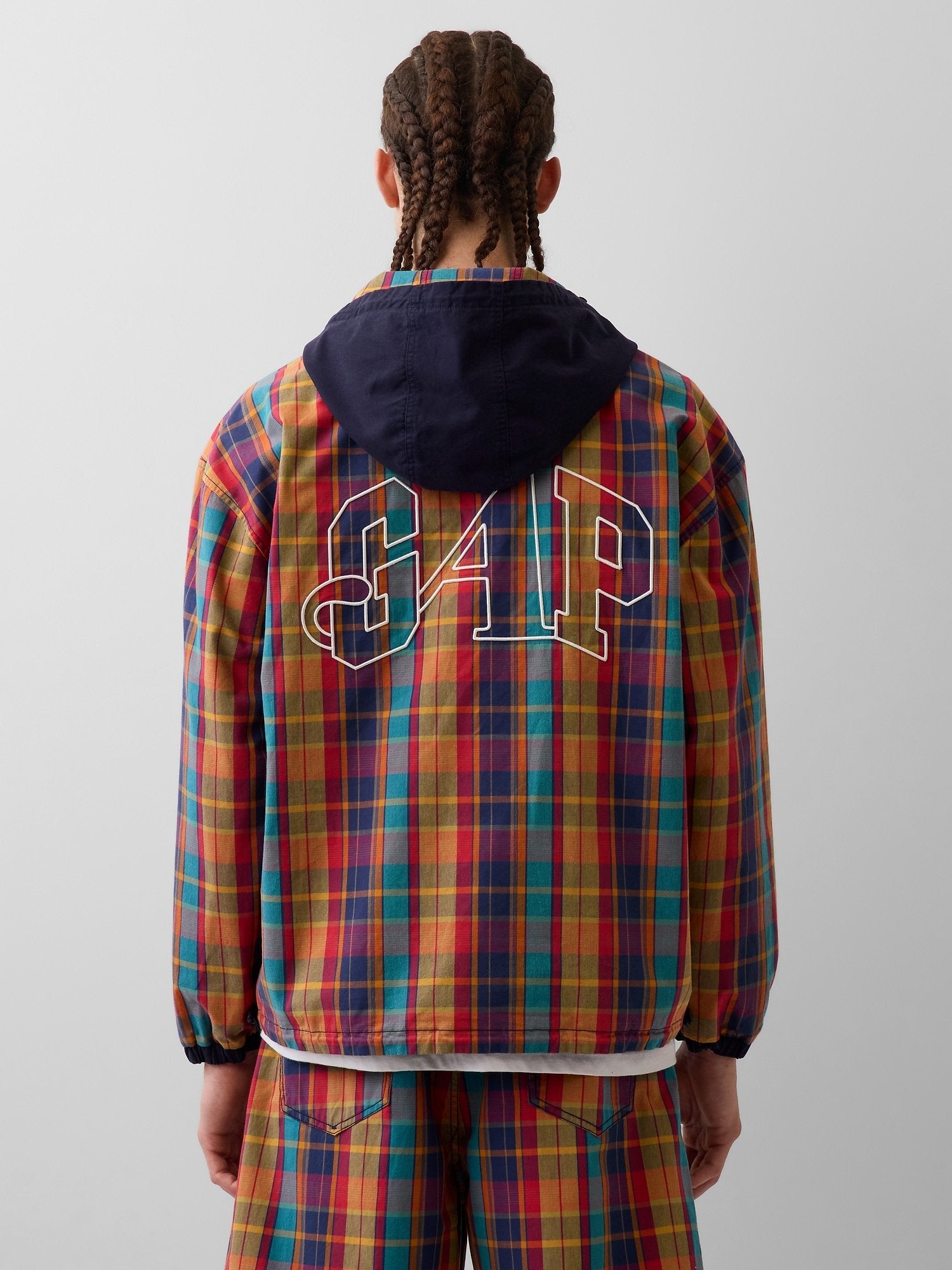 GAP AWAKE NY OVERSIZED REVERSIBLE CANVAS JACKET - Summer jacket - green multi