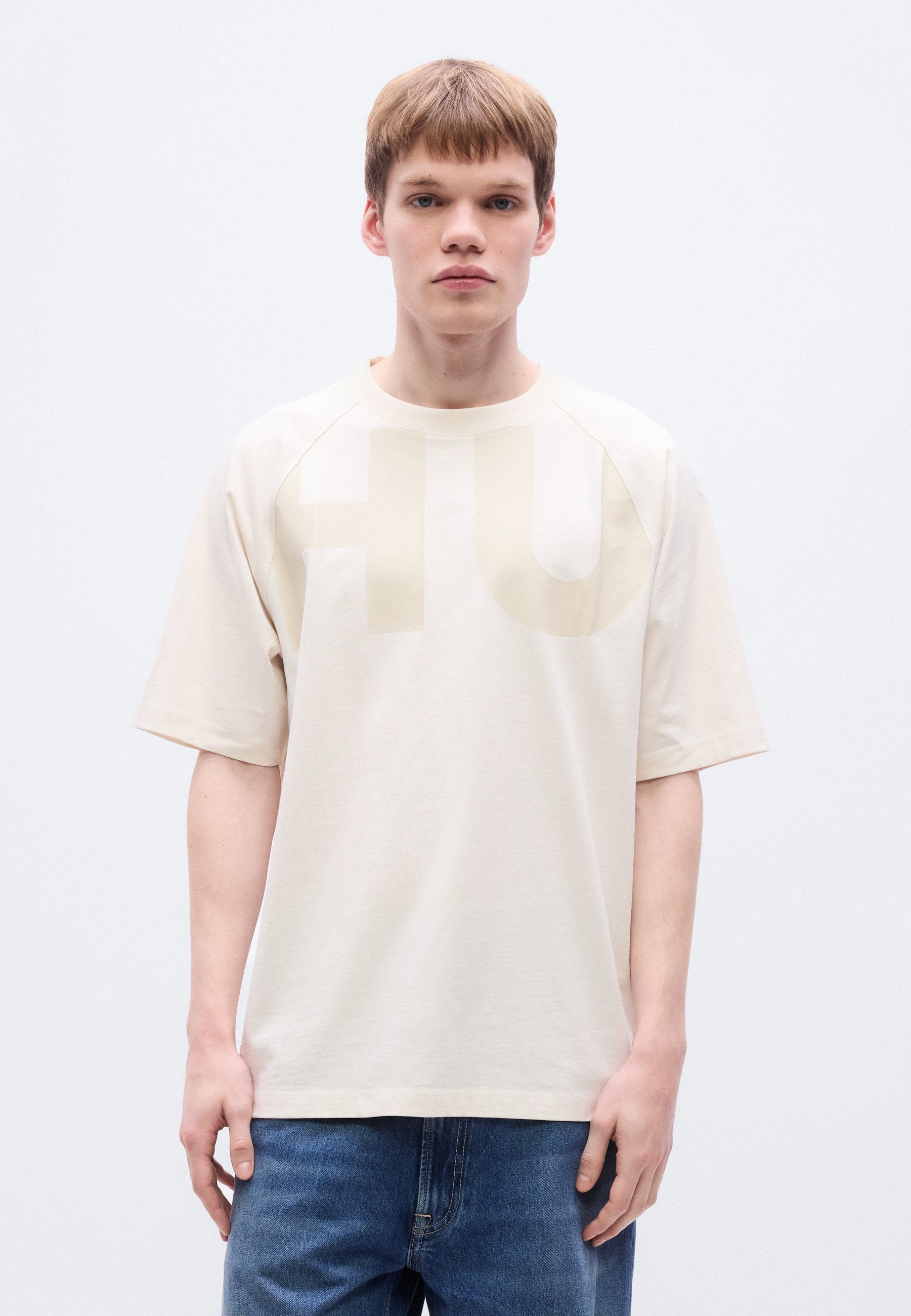 NALFTEE - Print T-shirt - open white