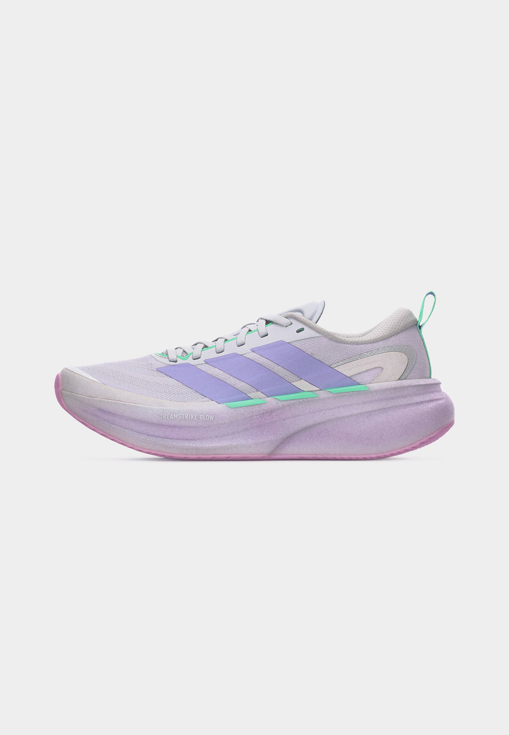 SUPERNOVA GLIDE W - Road running shoes - dash grey/glow purple/pulse mint