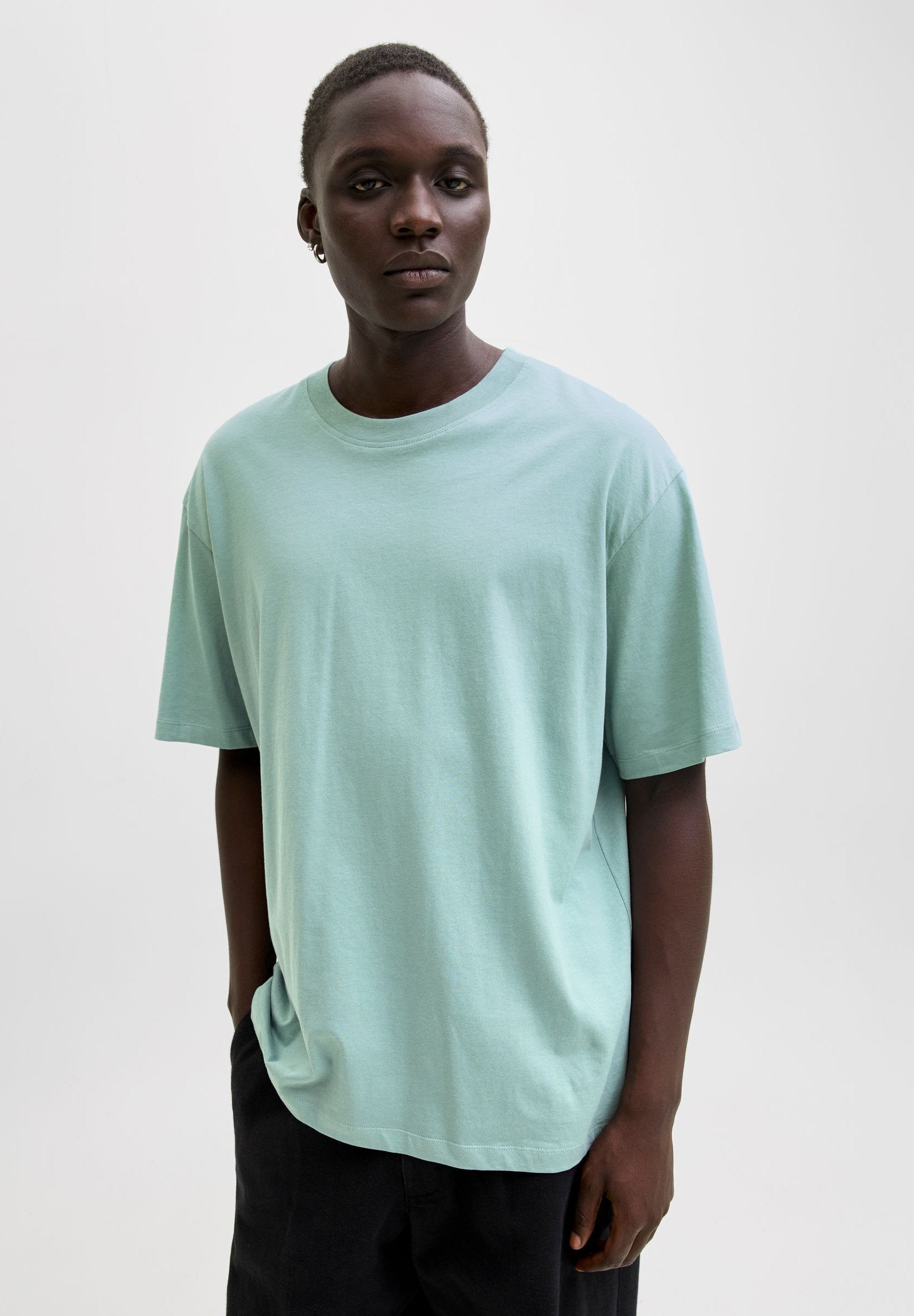 Plain - Basic T-shirt - mineral blue