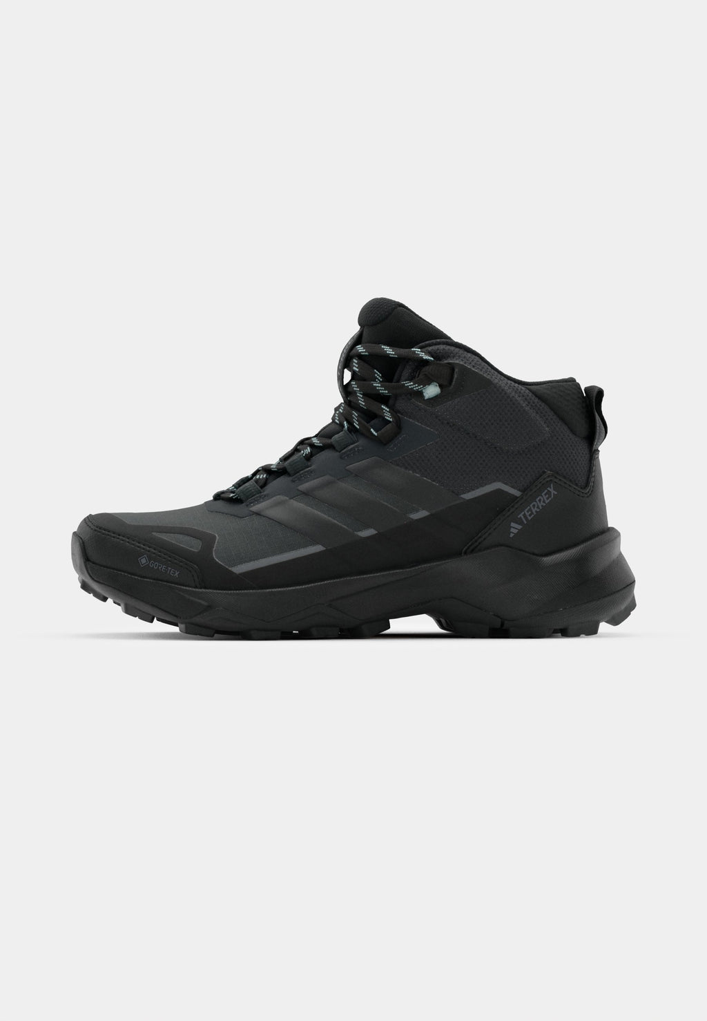 TERREX SKYCHASER AX5 MID GORE-TEX HIKING - Hiking shoes - carbon/core black/semi flash aqua