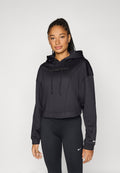 HOODIE - Fleece jumper - black/white