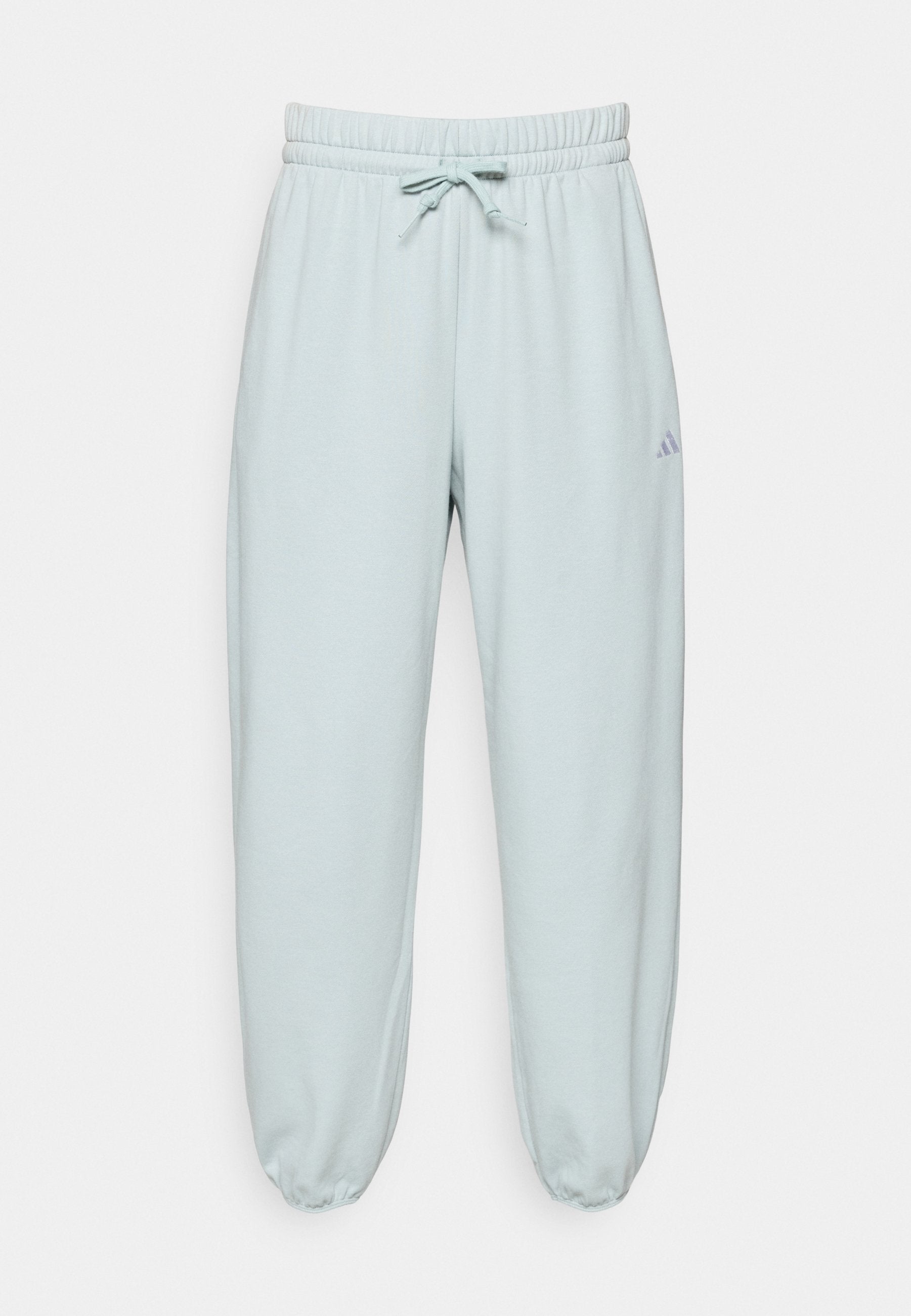 ESSENTIALS SMALL LOGO FRENCH TERRY CUFFED - Tracksuit bottoms - sage/white