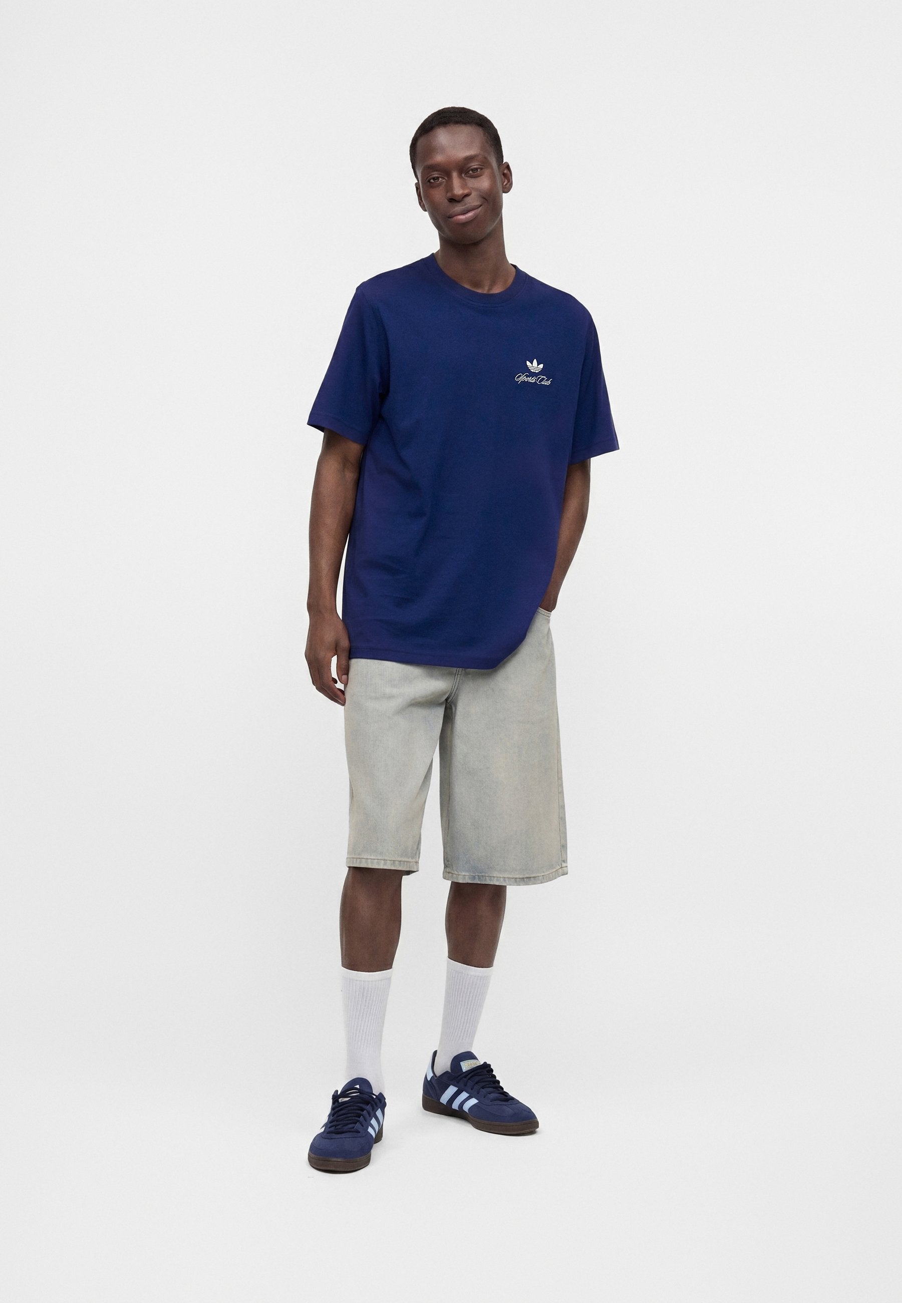 SPORTCLUB LOOSE TEE UNISEX - Print T-shirt - dark blue