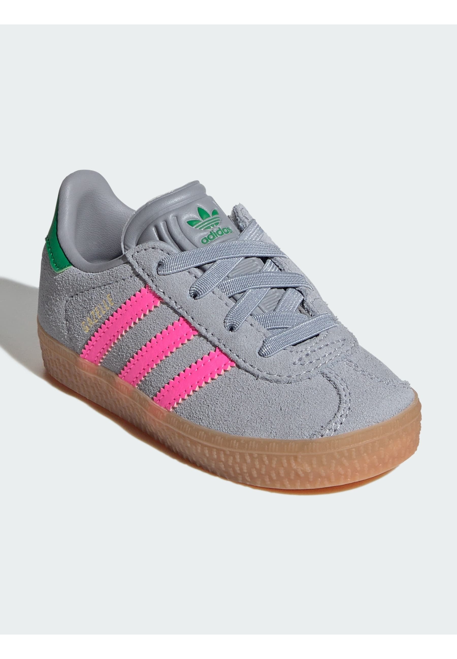 GAZELLE UNISEX - Bebek ayakkabısı - gümüş rengi/açık pembe/yeşil