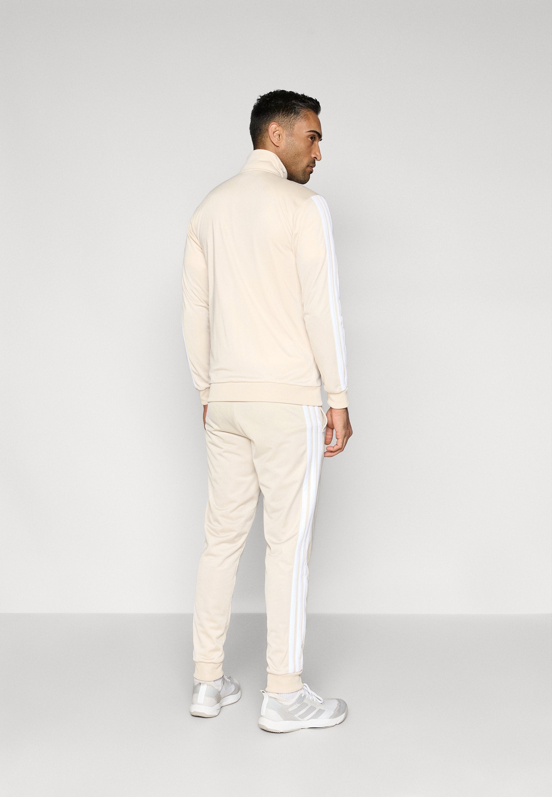3 STRIPES - Tracksuit - crystal linen/white