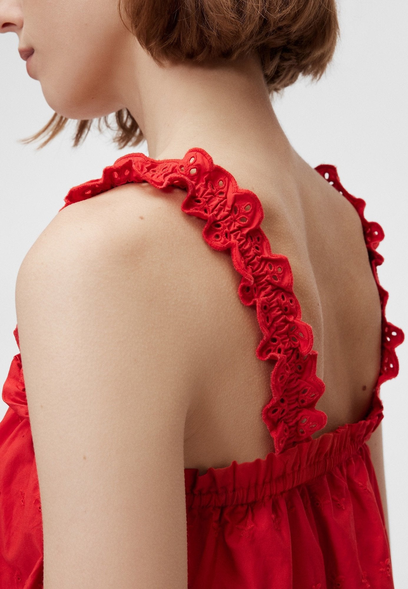 EYELET - Day dress - red light