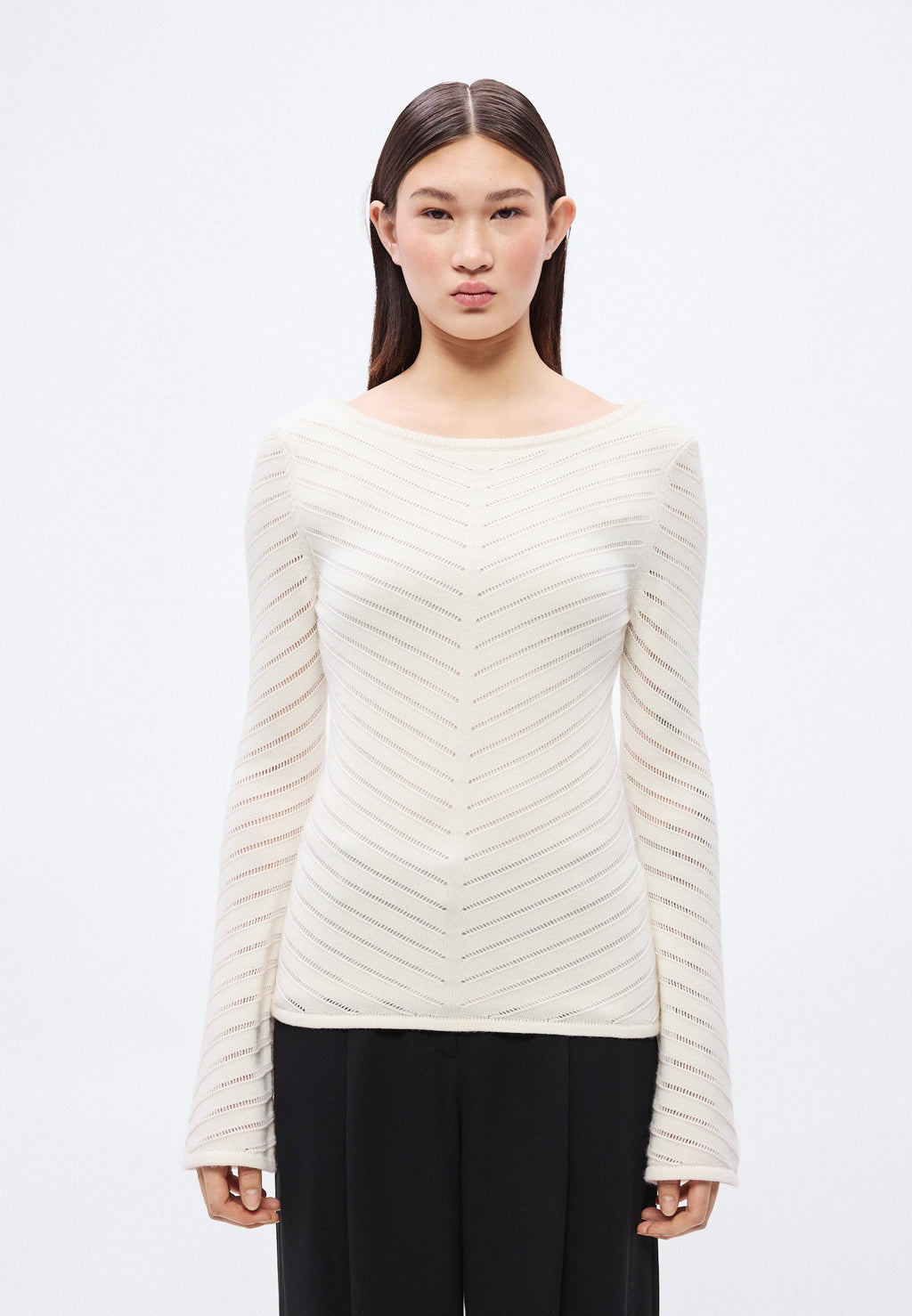 FALONINA - Jumper - open white