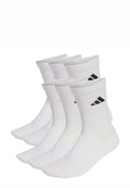 CUSHIONED CREW UNISEX 6 PACK - Sports socks - white/white/black