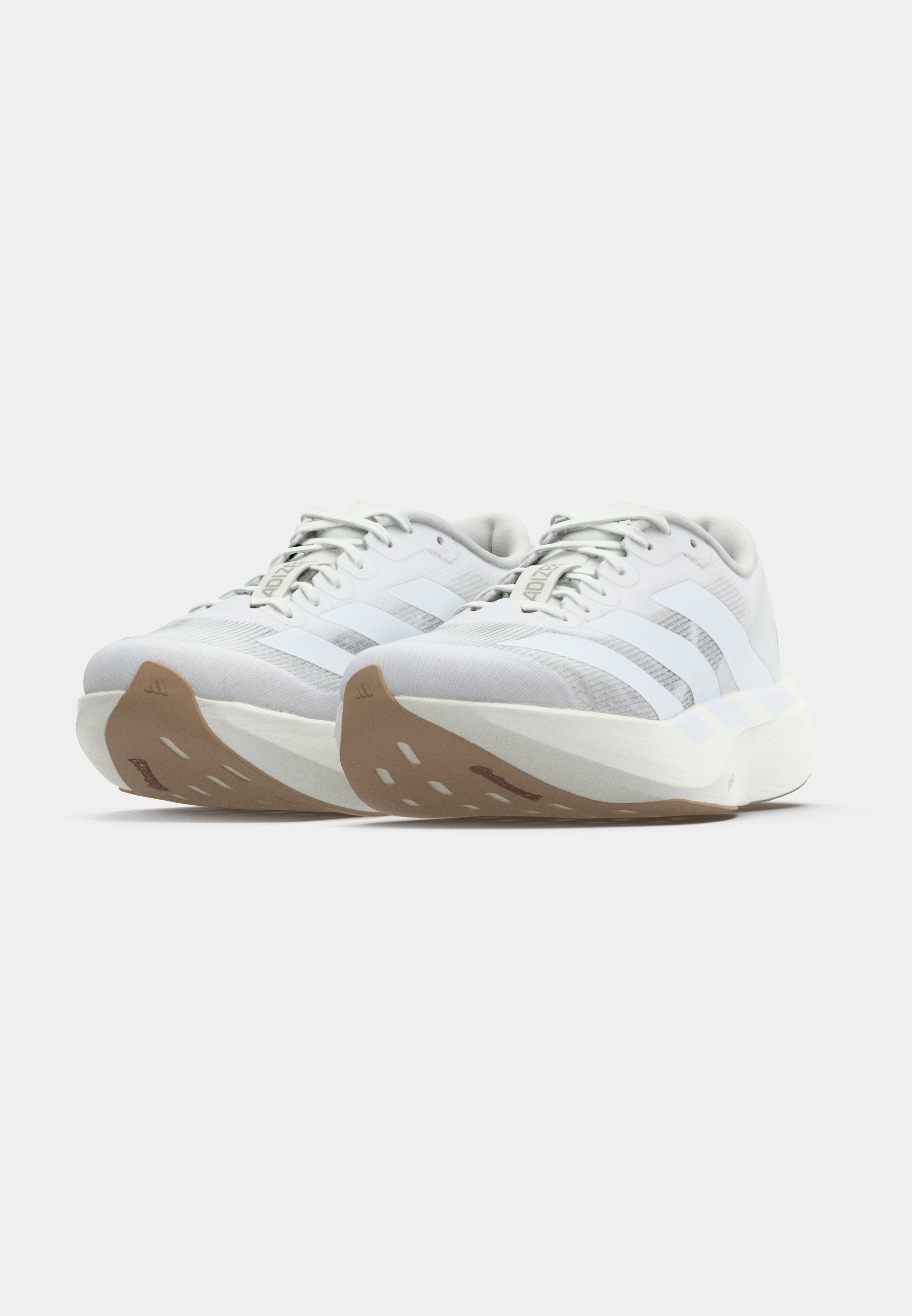 ADIZERO EVO SL W - Trainers - footwear white/warm sandstone