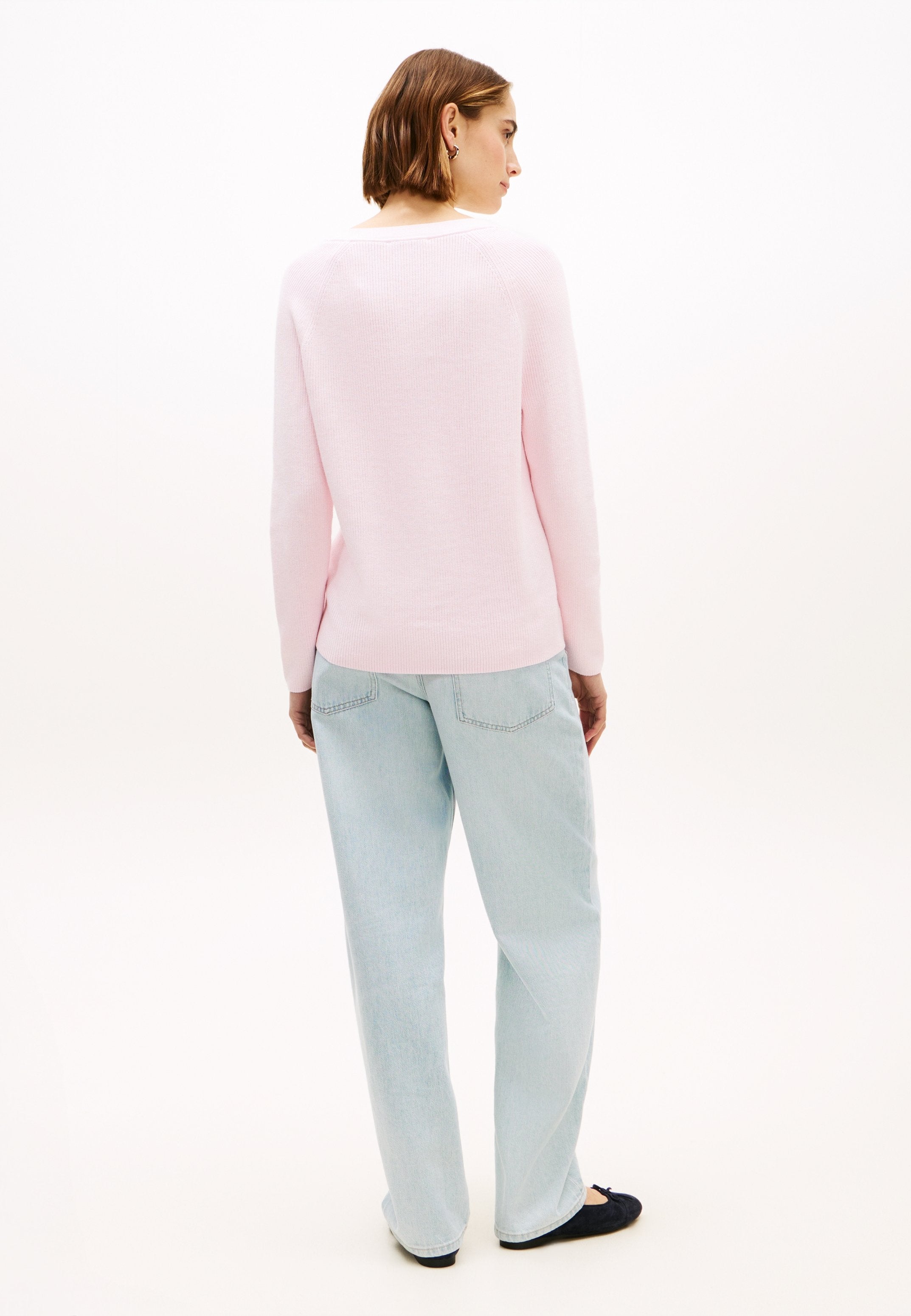 PULL COL BATEAU EN MAILLE FINE - Pull - rose clair