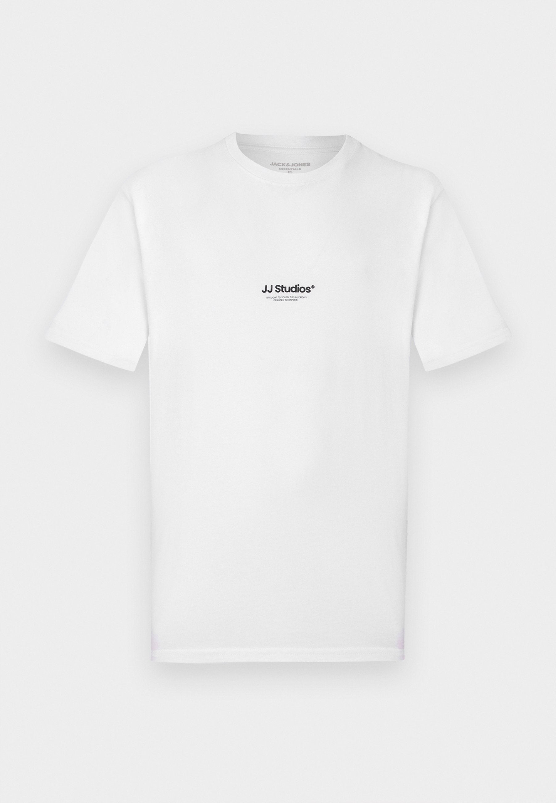 JJESOHO TEE SS CREW NECK NOOS - Print T-shirt - white