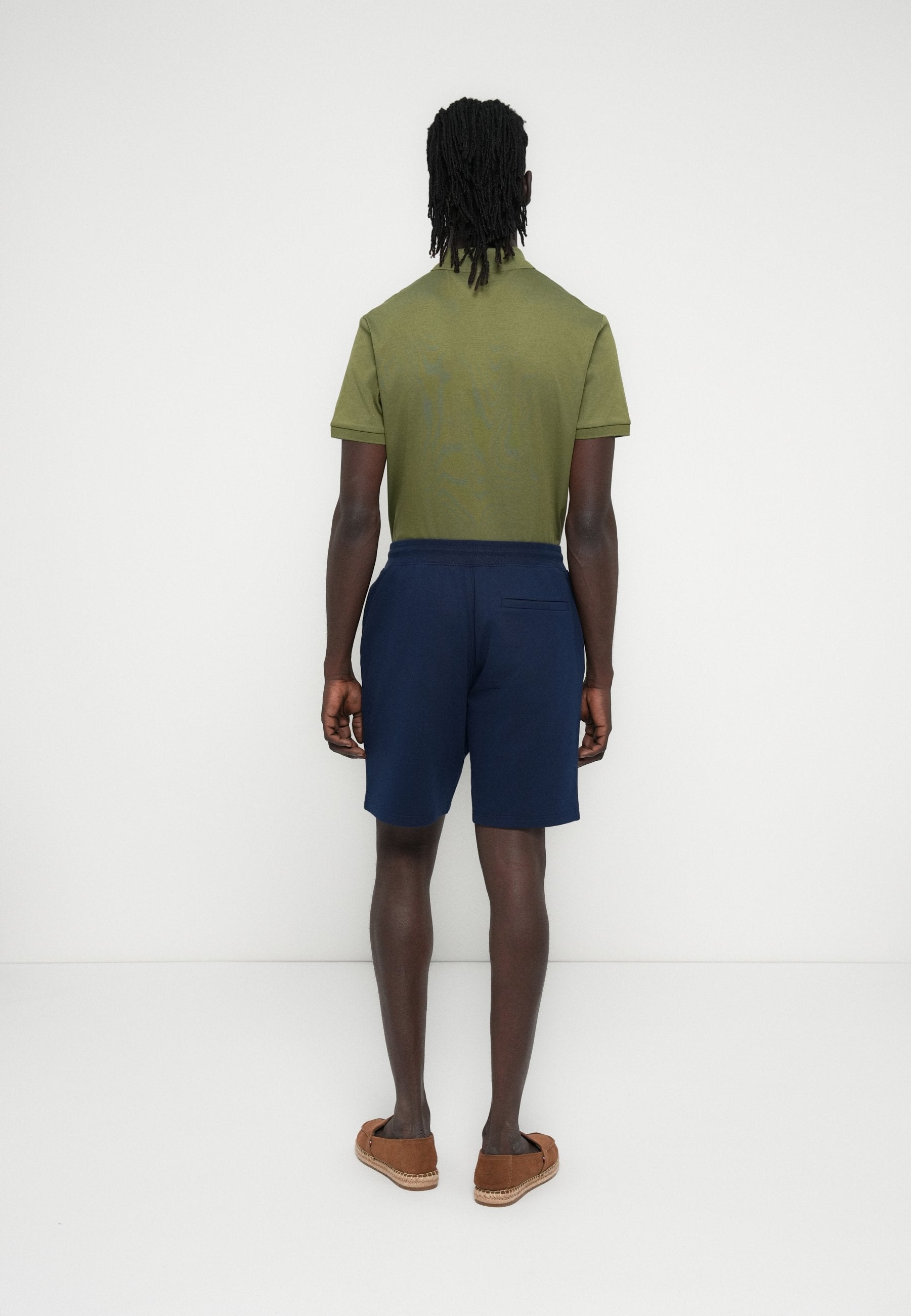 LOGO TERRY SWEAT SHORTS - Shorts - navy
