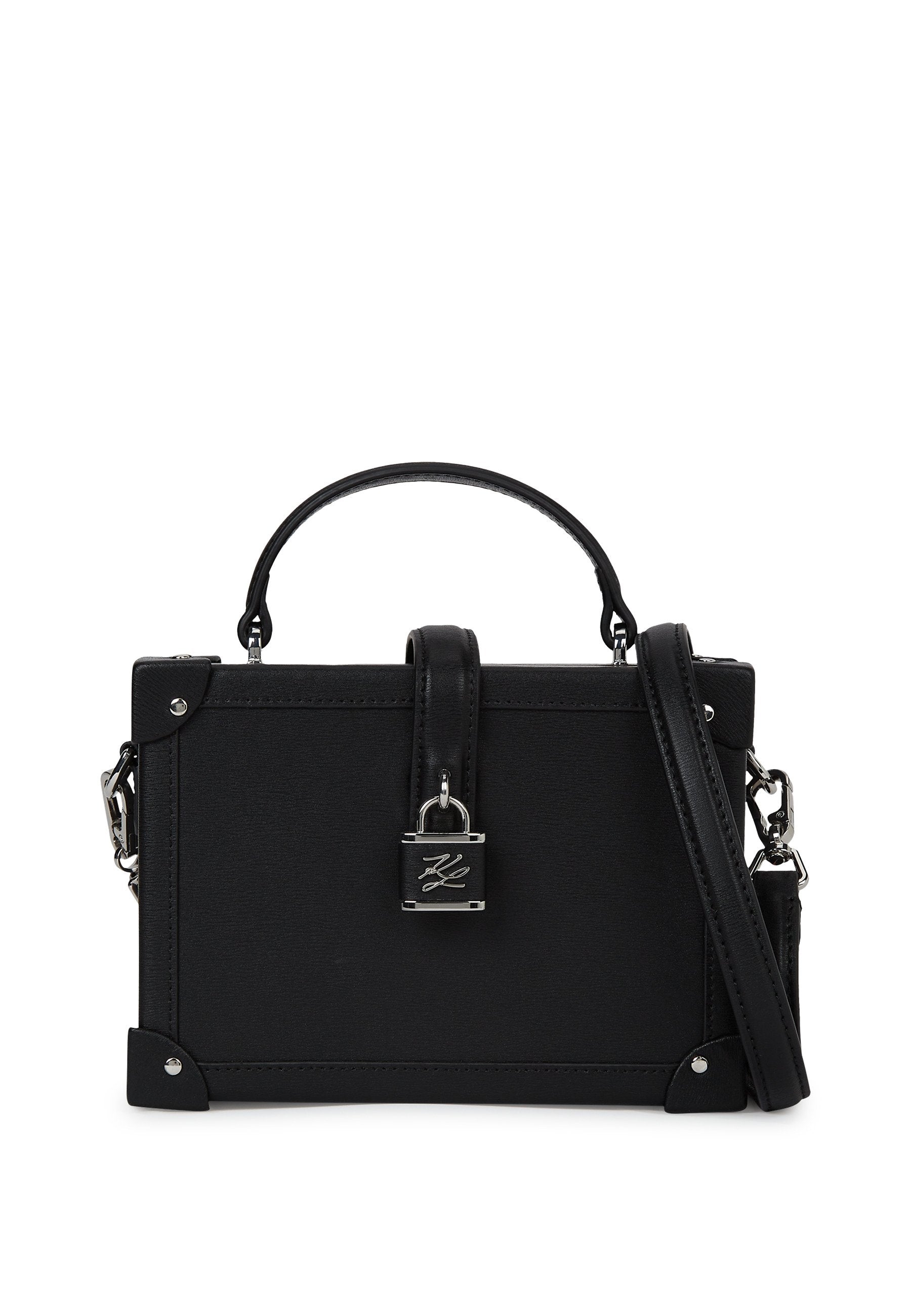 AUTOGRAPH PADLOCK TRUNK - Cross body bag - black-nickel