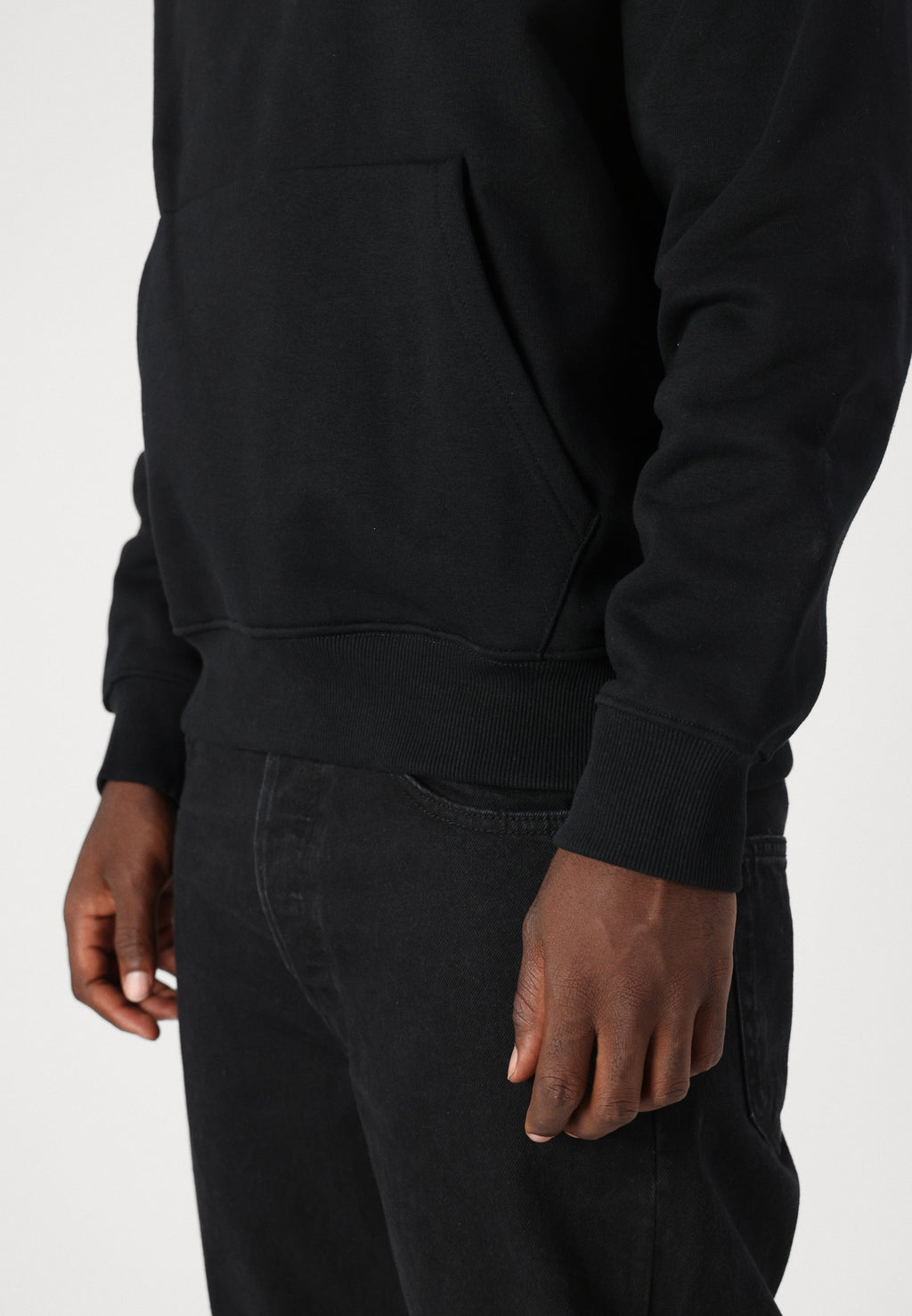 Plain - Hoodie - black