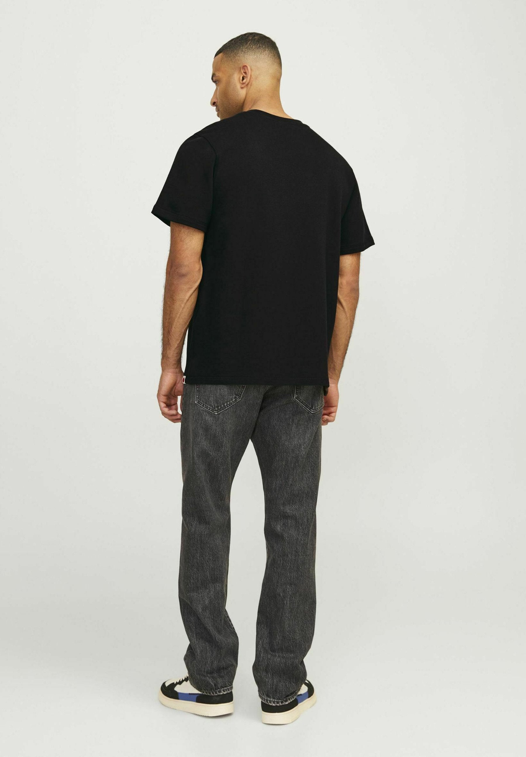 T-SHIRT RDD GEDRUCKT RUNDHALS T-SHIRT - Basic T-shirt - black