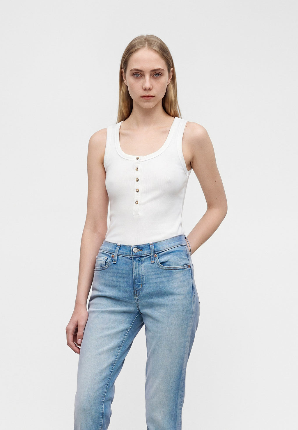 BABY LINNEY - Flared Jeans - light blue denim
