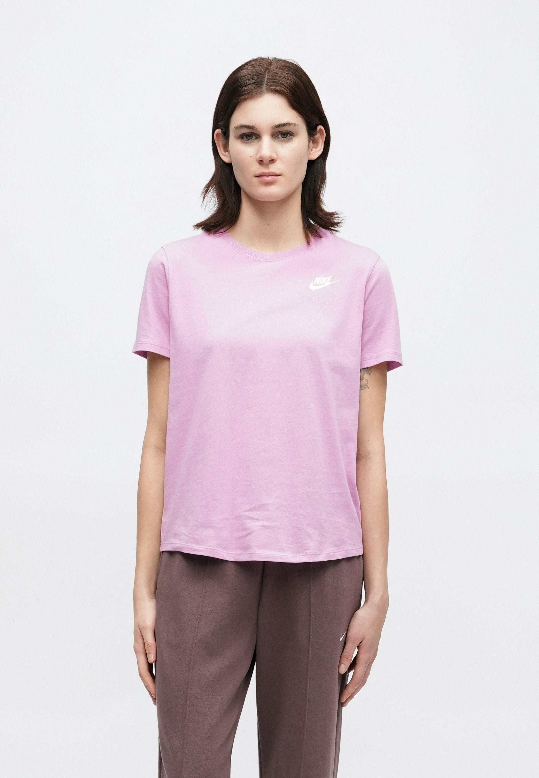 TEE CLUB - T-shirt basique - magenta/blanc