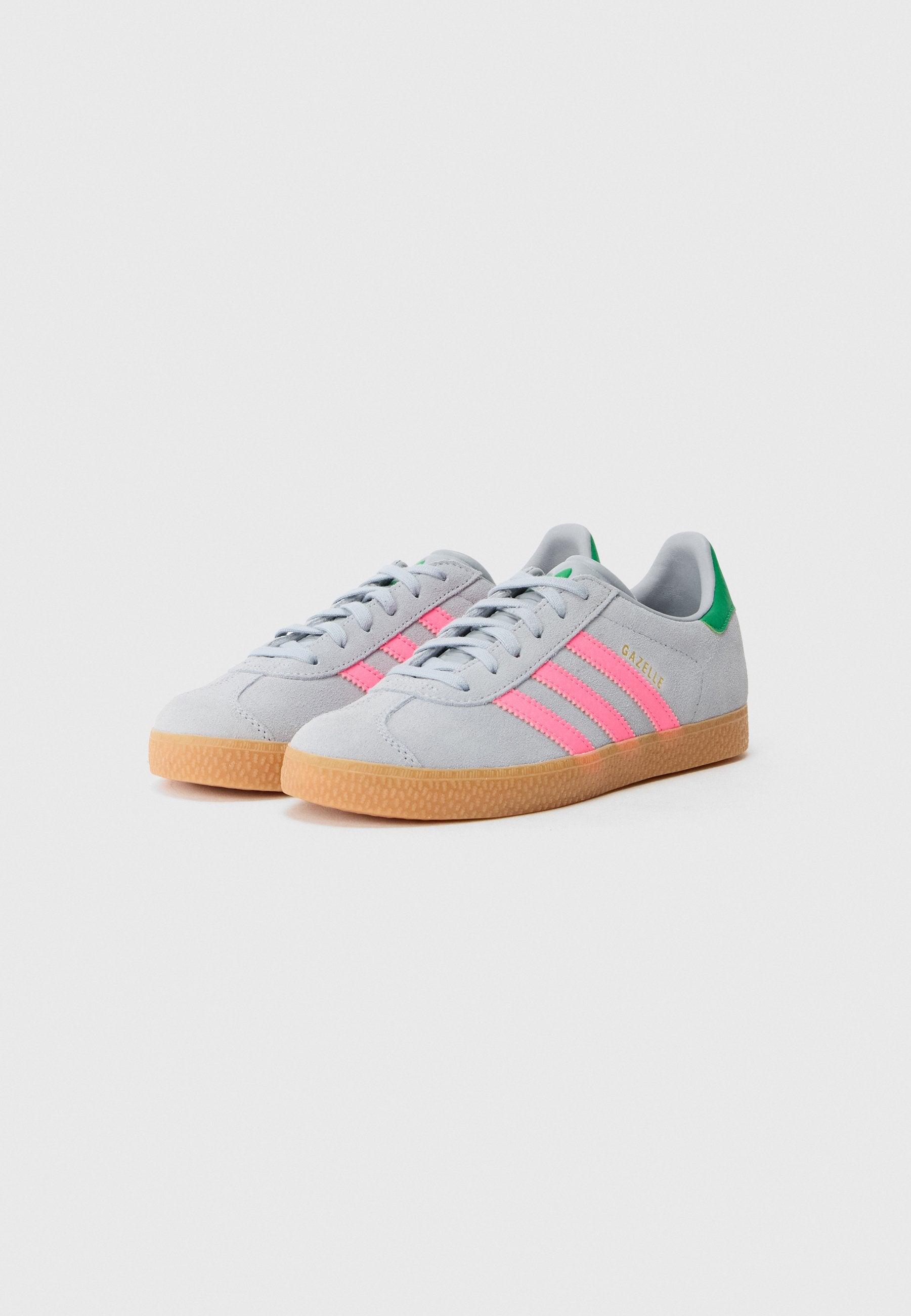 GAZELLE UNISEX - Spor Ayakkabı - açık gümüş rengi/parlak pembe/yeşil