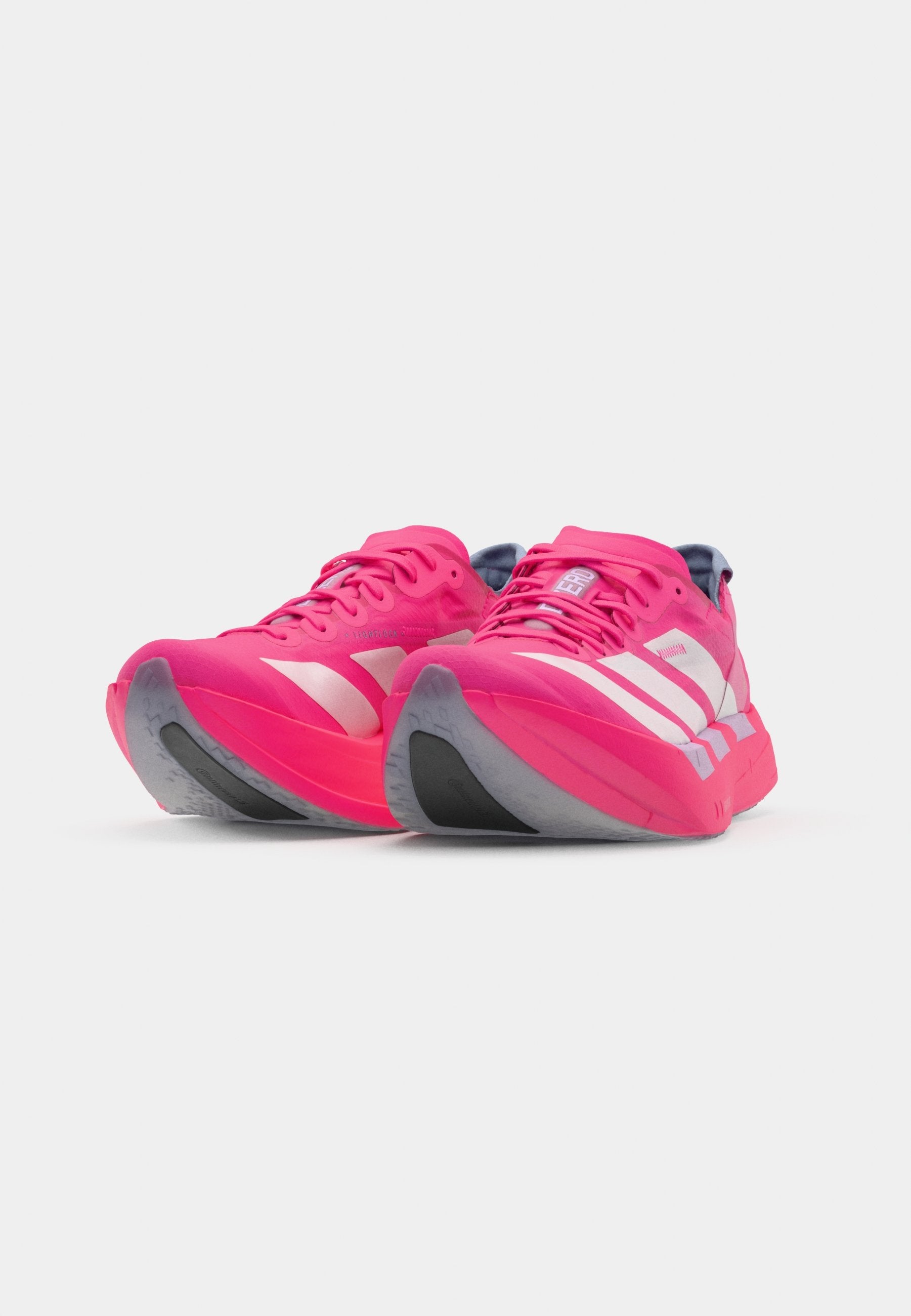 ADIZERO ADIOS PRO 4 - Road running shoes - shock pink metalic aurora plum