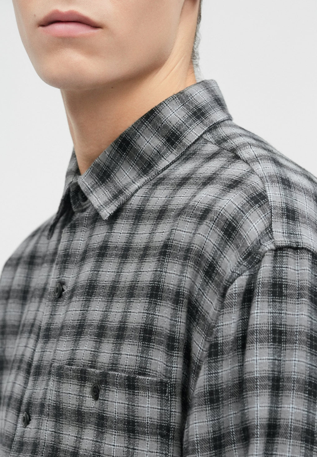 BOXY - Shirt - tonal grey