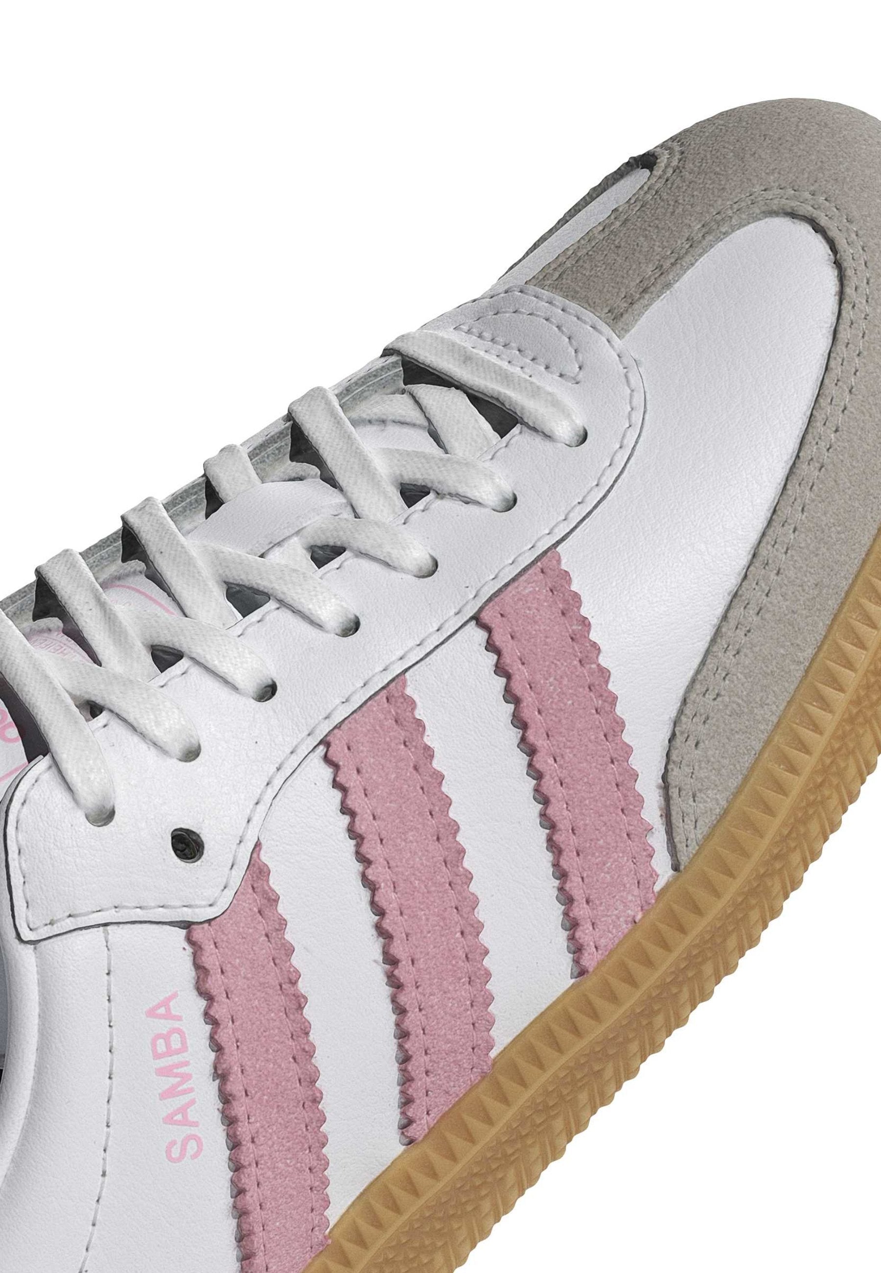 SAMBA OG UNISEX - Baskets - blanc/rose clair/gomme