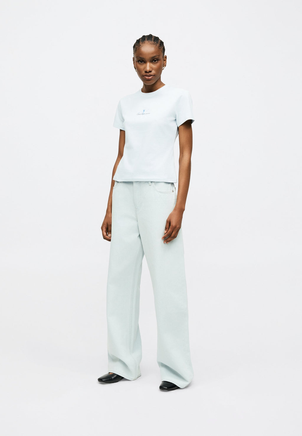 GRADIENT MONOLOGO SLIM TEE - Basic T-shirt - plein air