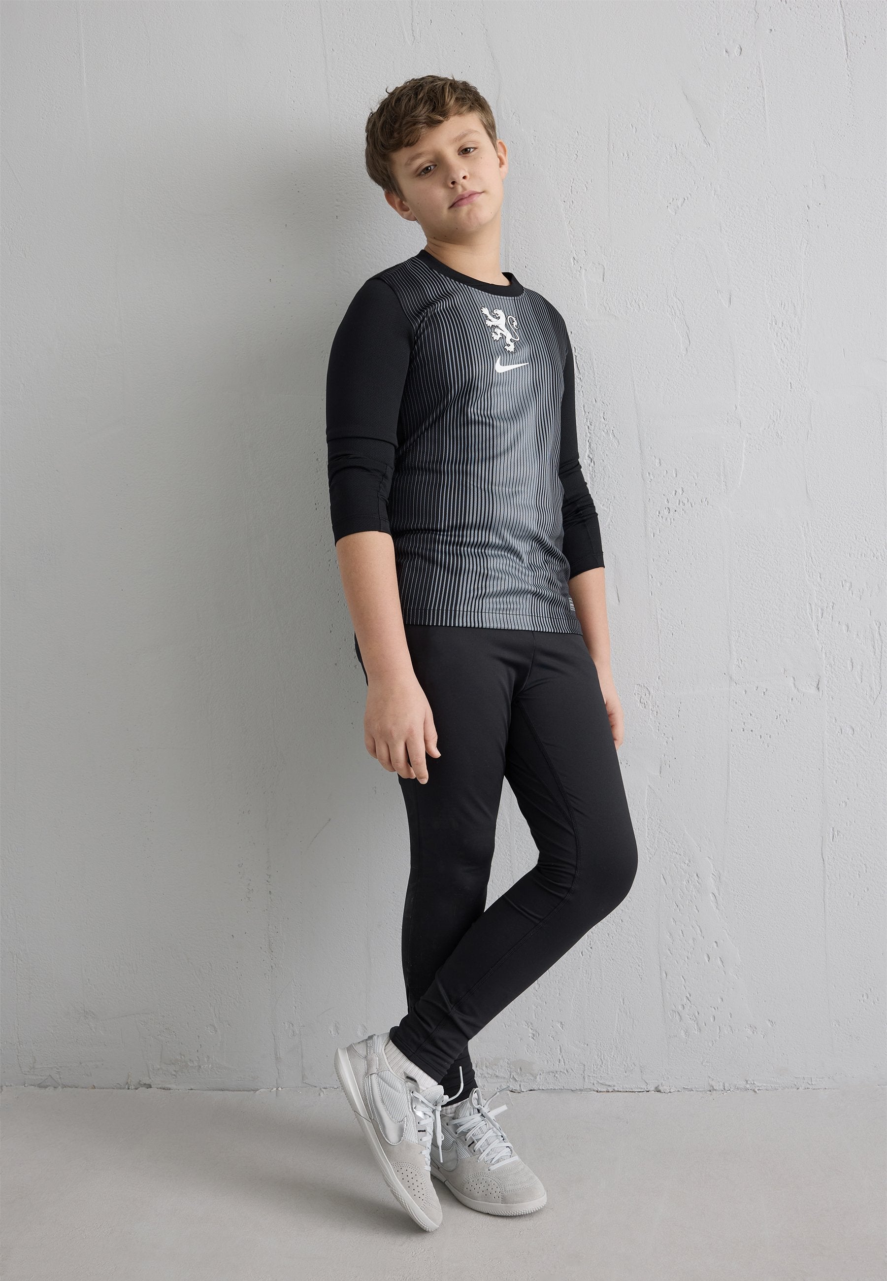 KADIN EC25 HOLLANDA KALECİ FORMASI UNISEX - Futbol forması - siyah/füme gri/beyaz