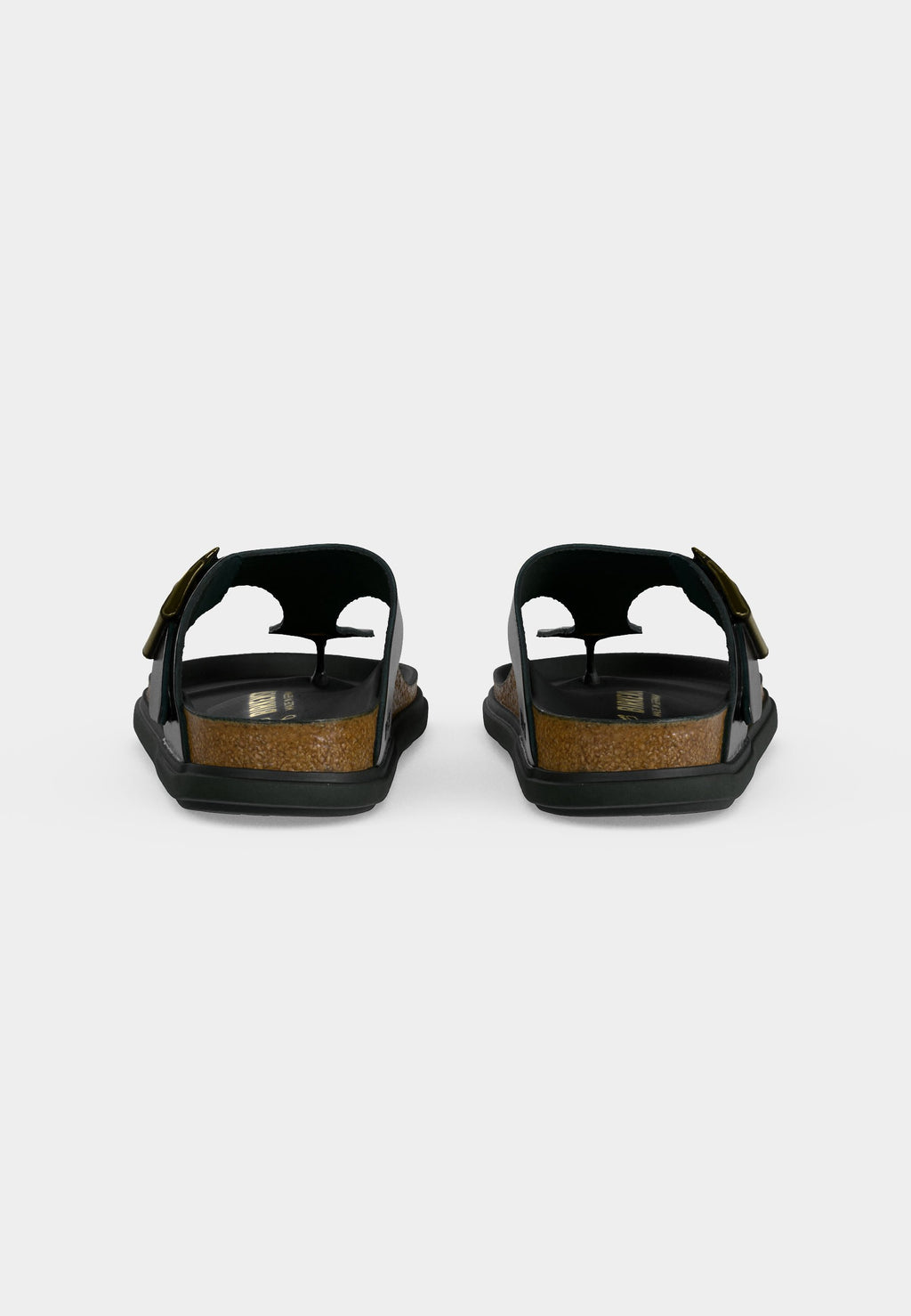 GIZEH LENA HEX CUPSOLEN REGULAR - T-bar sandals - black