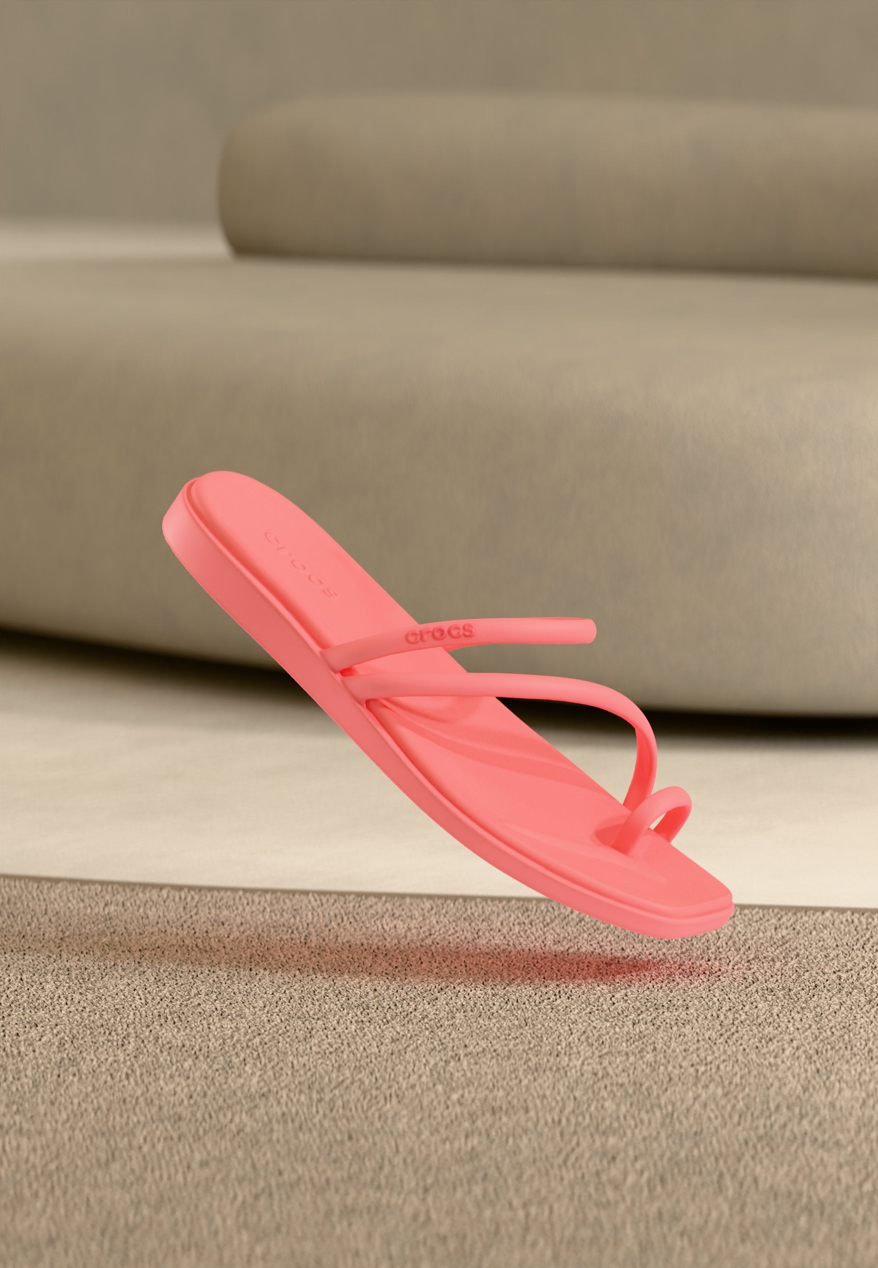 MIAMI TOE LOOP - Pool shoes - guava