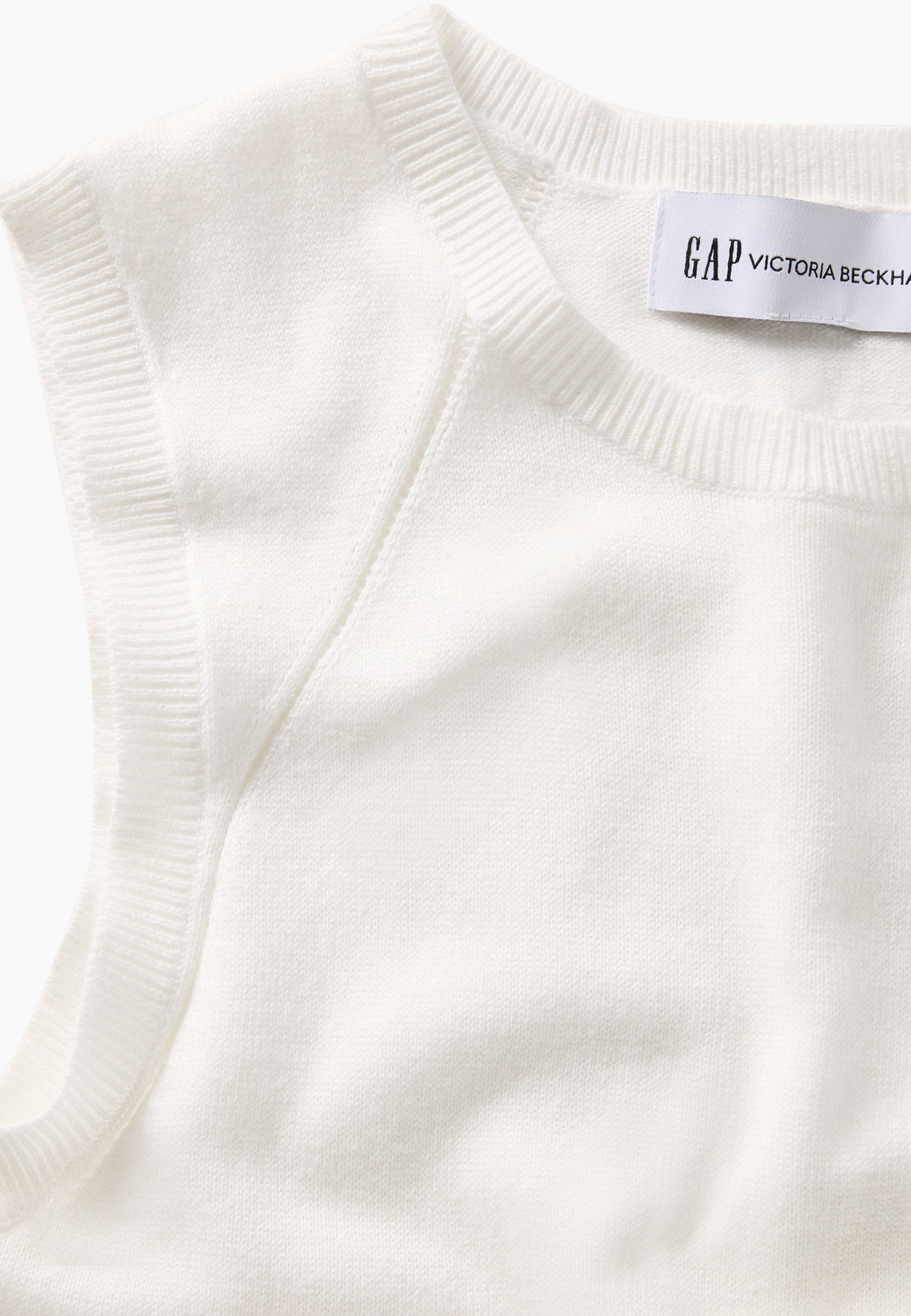 GAP VICTORIA BECKHAM ROBE LONGUE EN TRICOT - Robe longue - nouveau blanc cassé