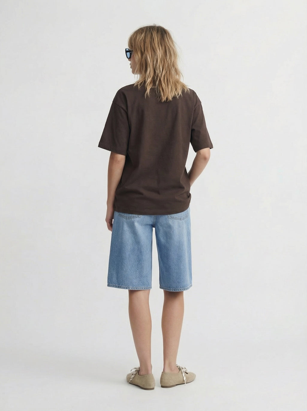 JXANDREA LOOSE TEE - T-shirt basique - seal brown